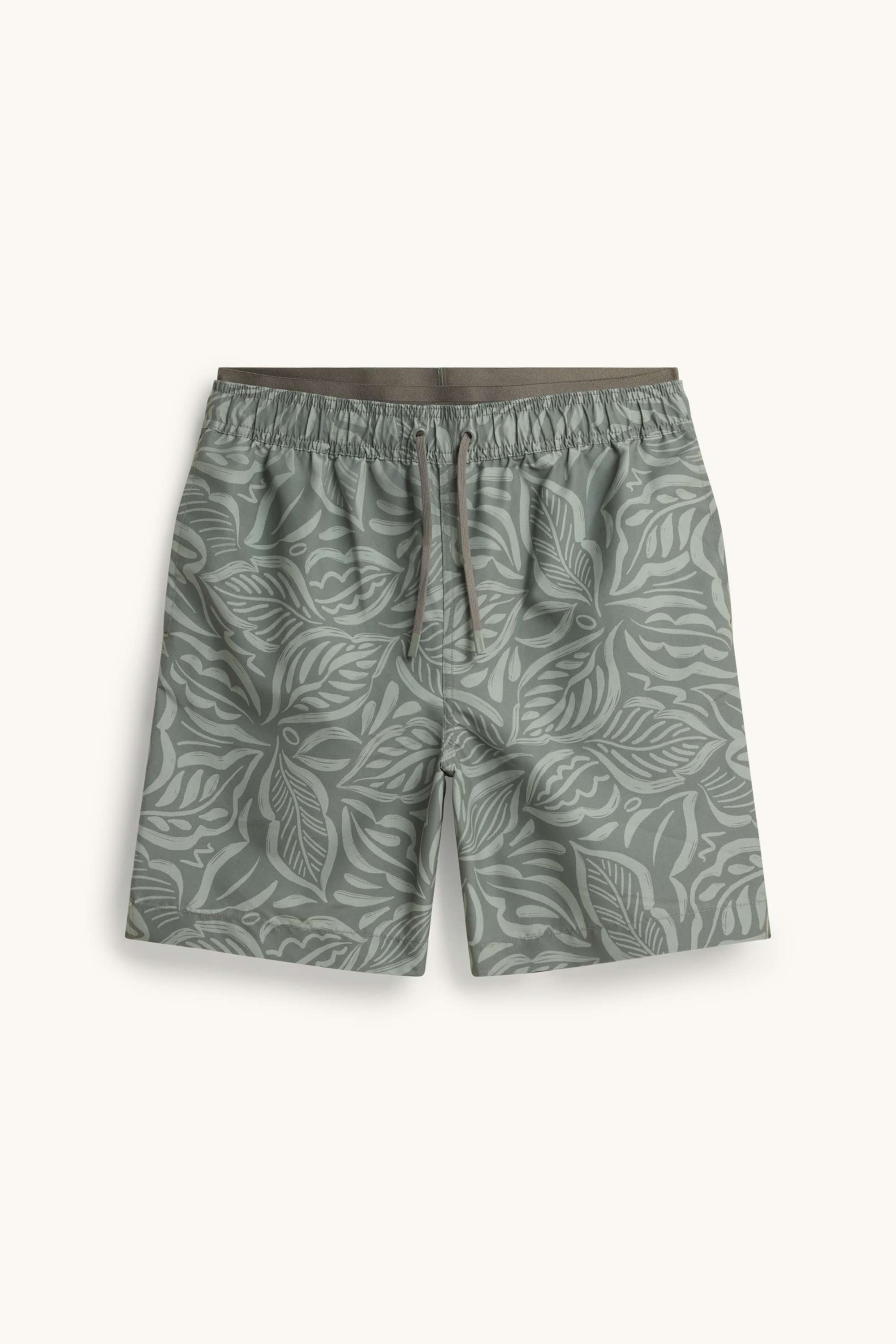 Swim shorts - patterned green
