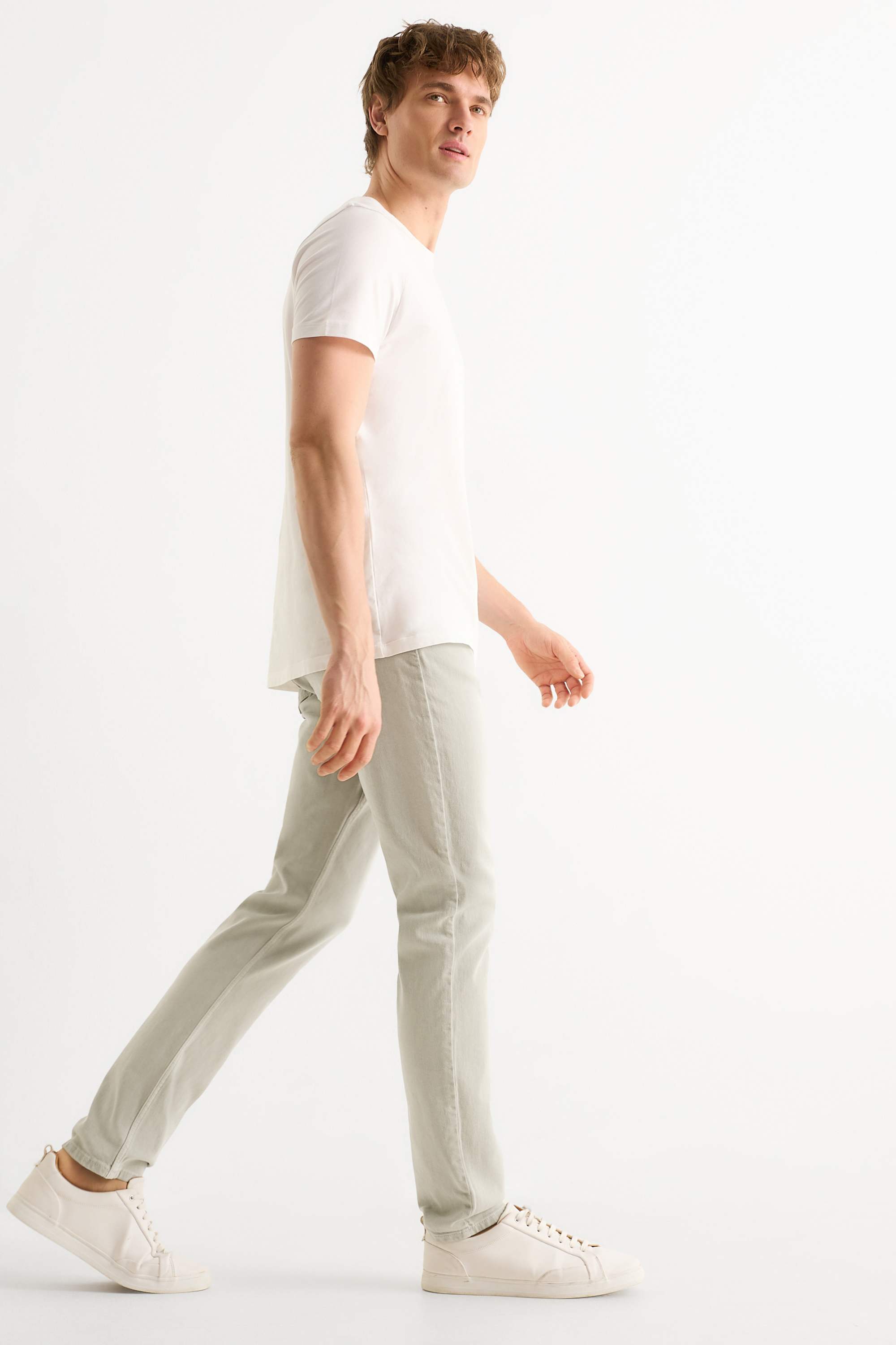 Slim jeans mint green