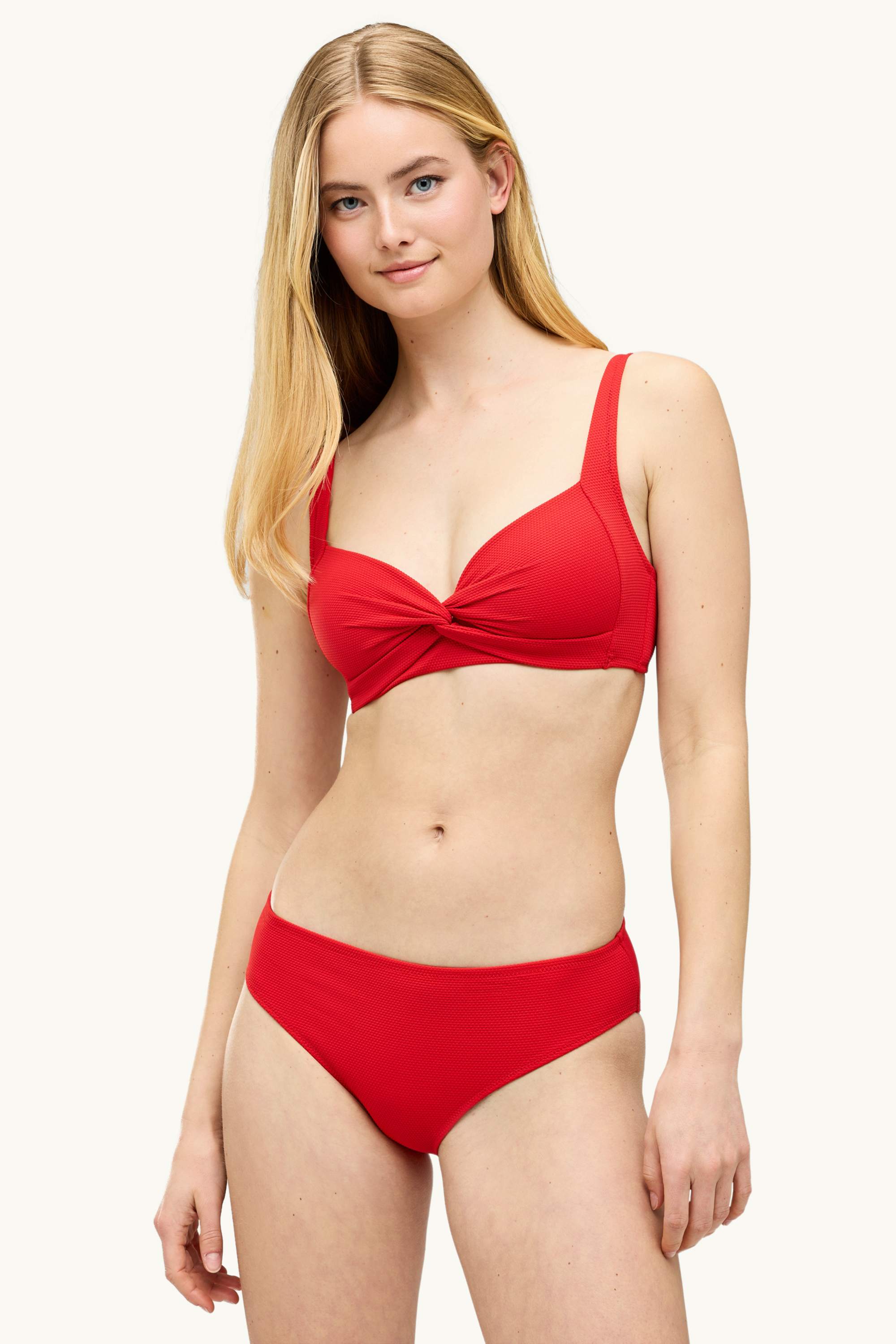 Bikini top - bandeau - padded - LYCRA® XTRA LIFE™ red