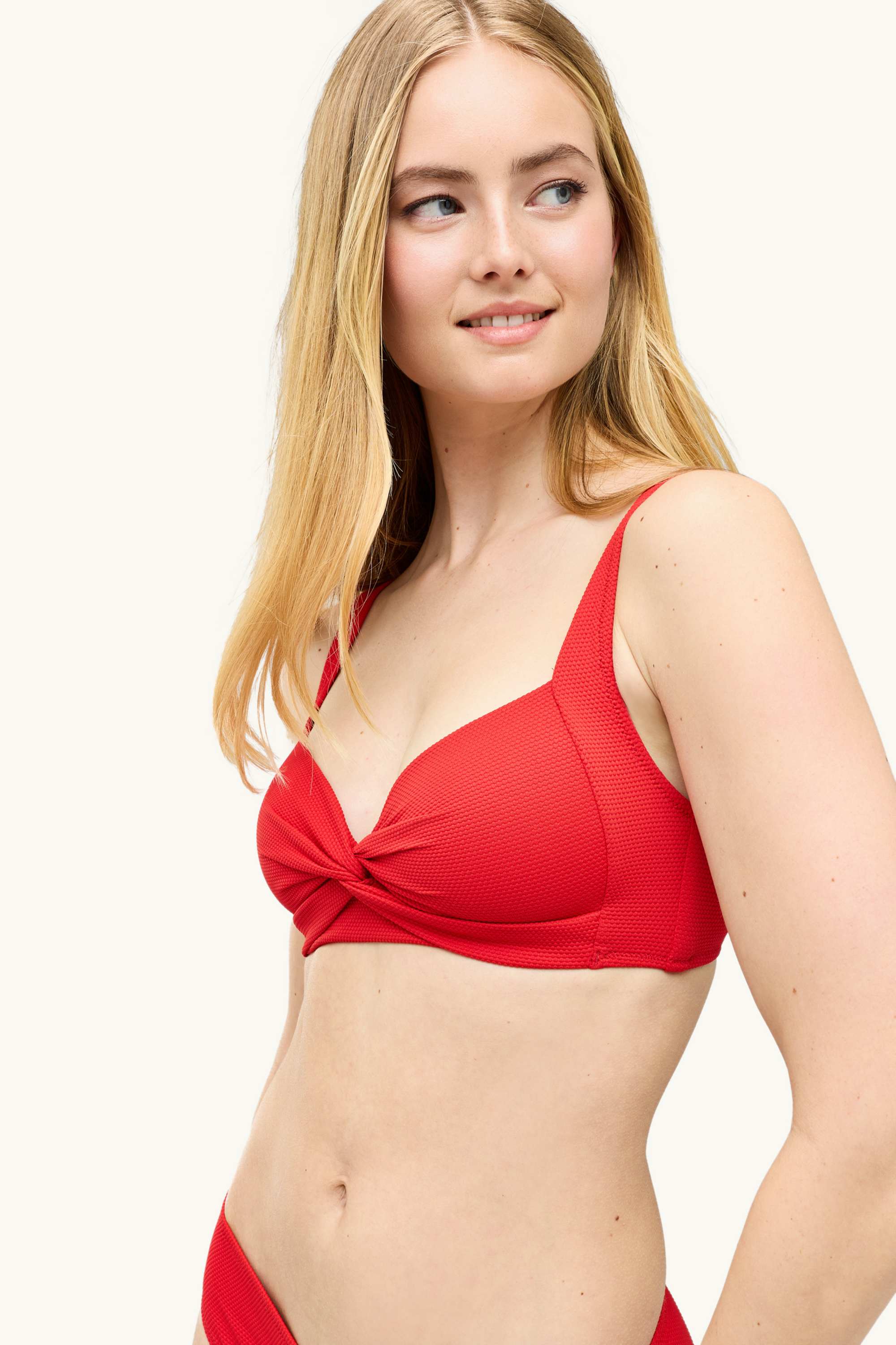 Bikini top - bandeau - padded - LYCRA® XTRA LIFE™ red