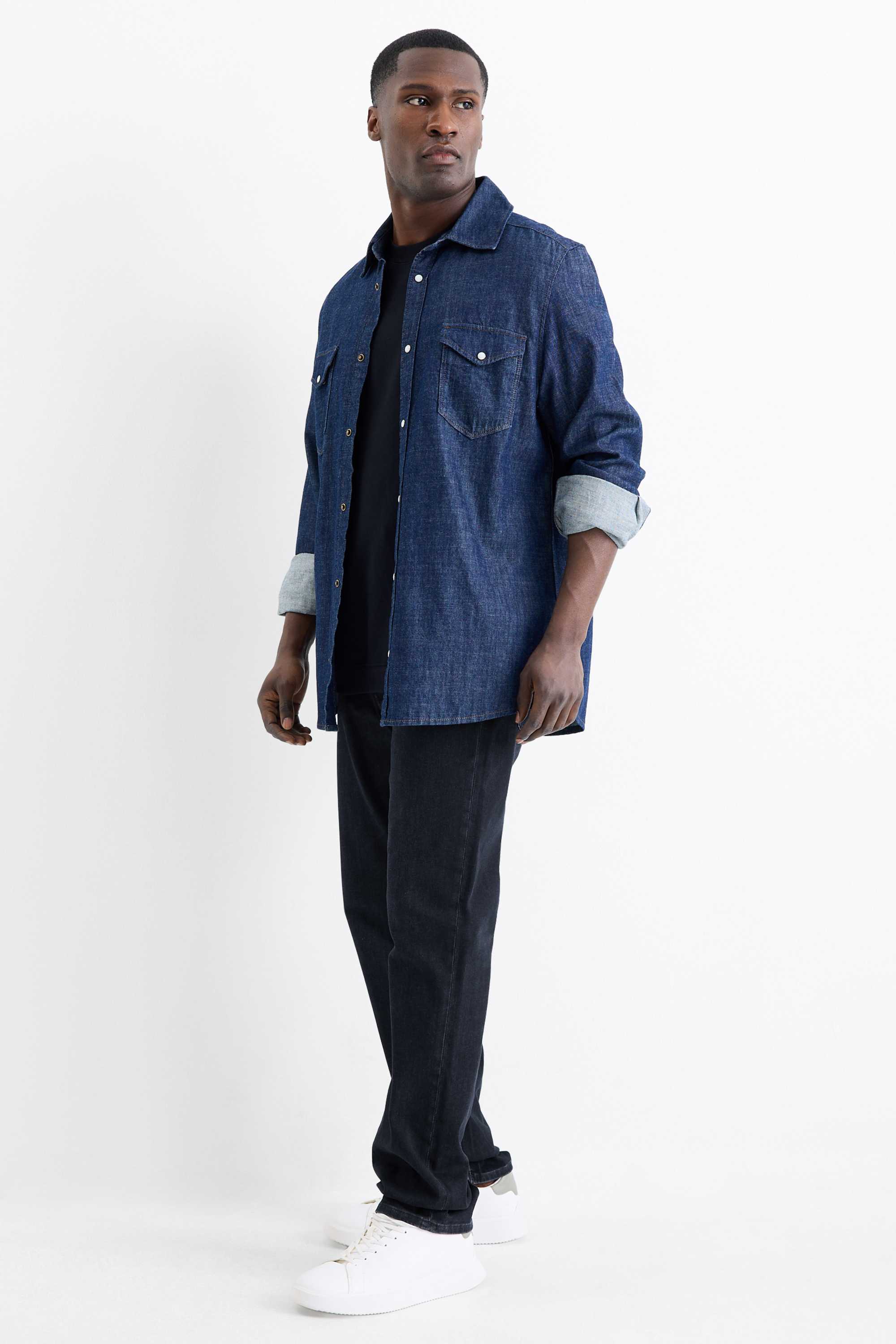Straight jeans dark blue
