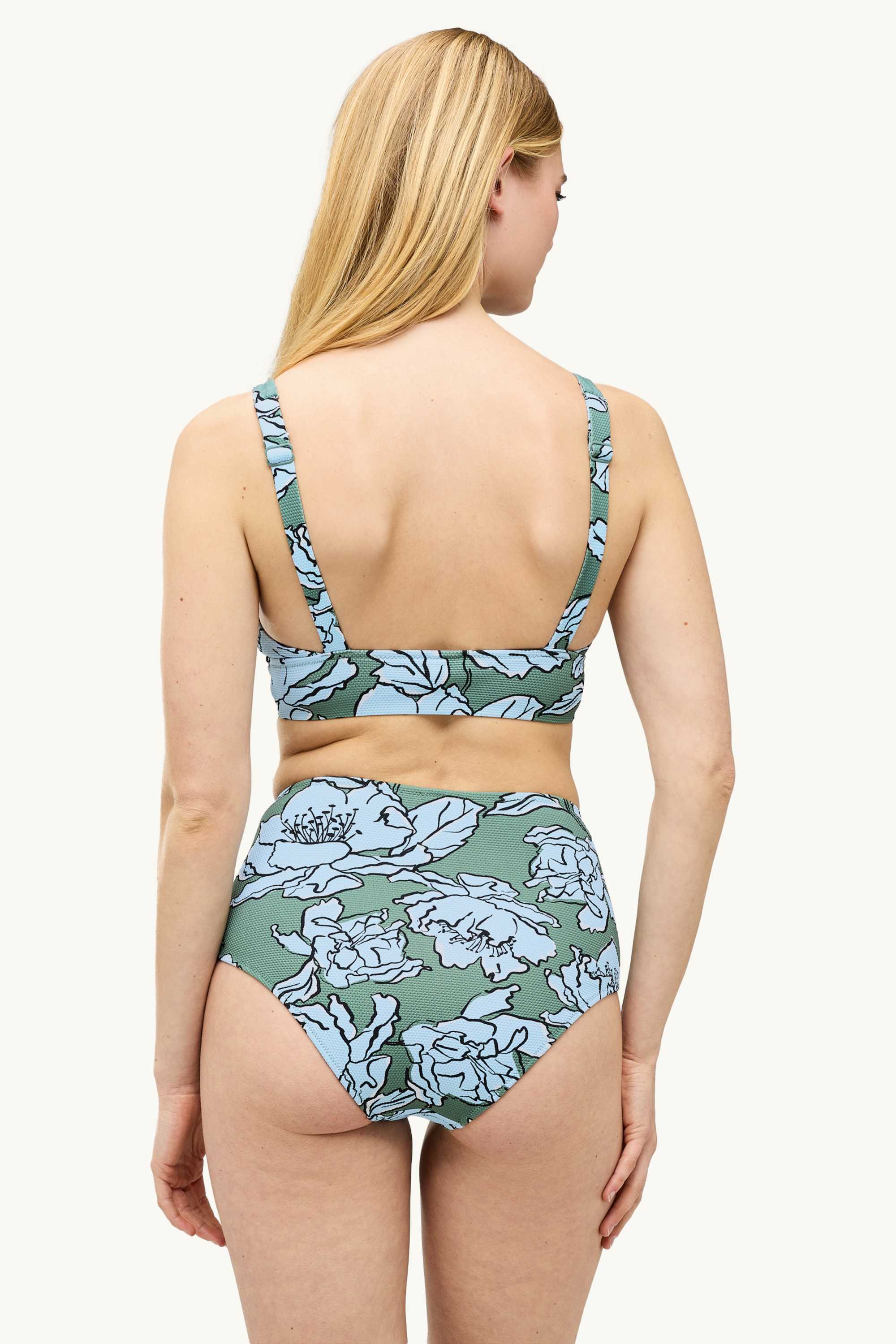 Bikini bottoms - high waist - LYCRA® XTRA LIFE™ green