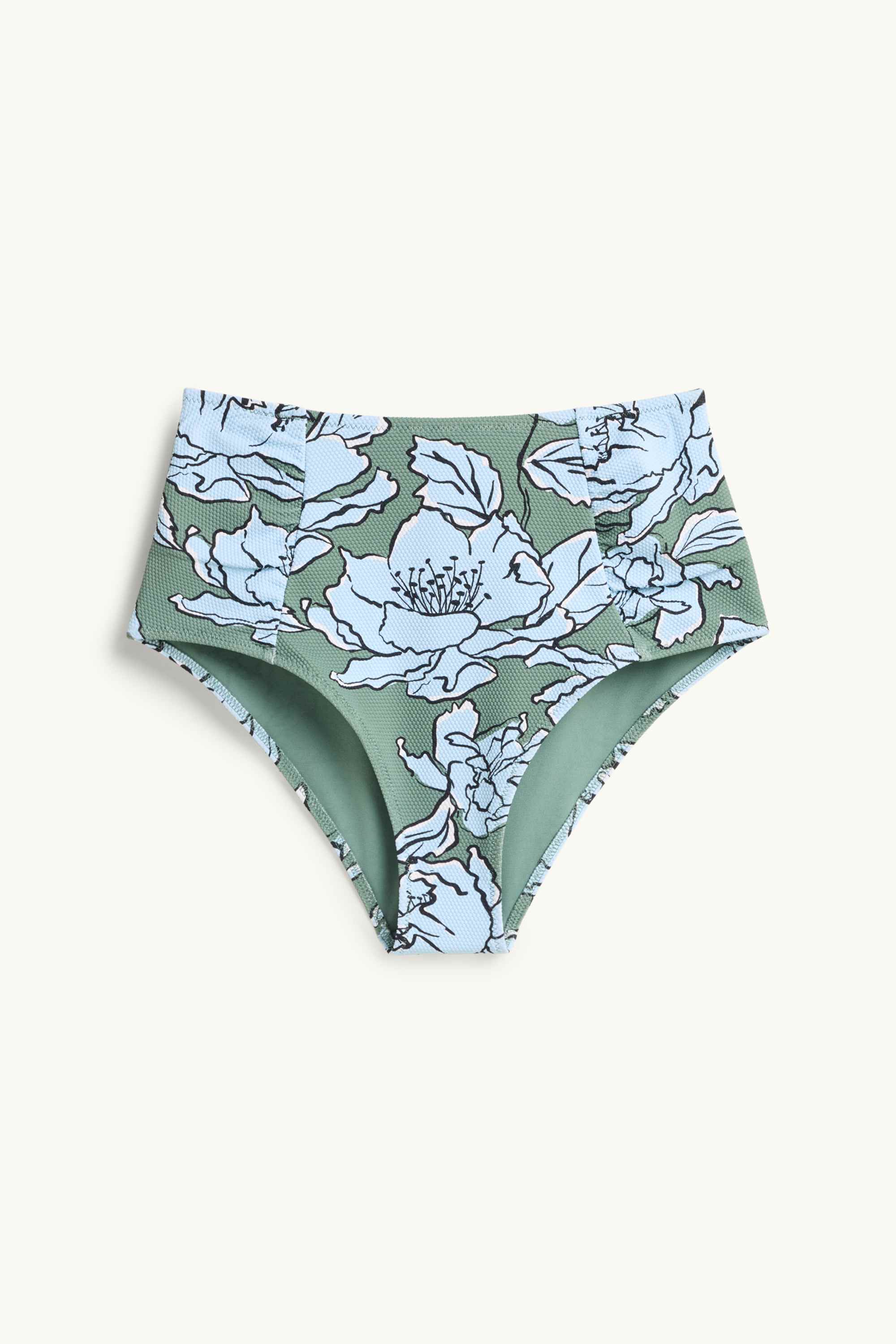 Bikini bottoms - high waist - LYCRA® XTRA LIFE™ green