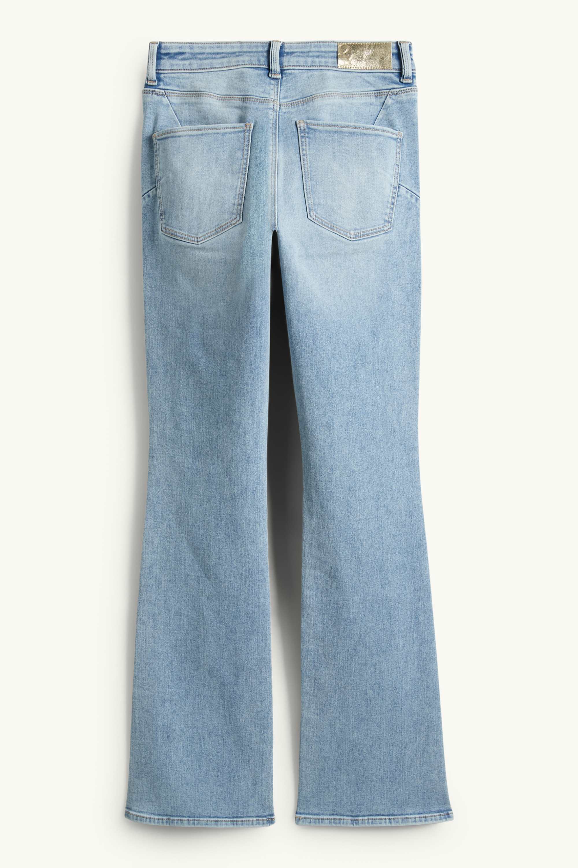 Bootcut jeans - mid-rise waist - shaping jeans - LYCRA® denim-light blue