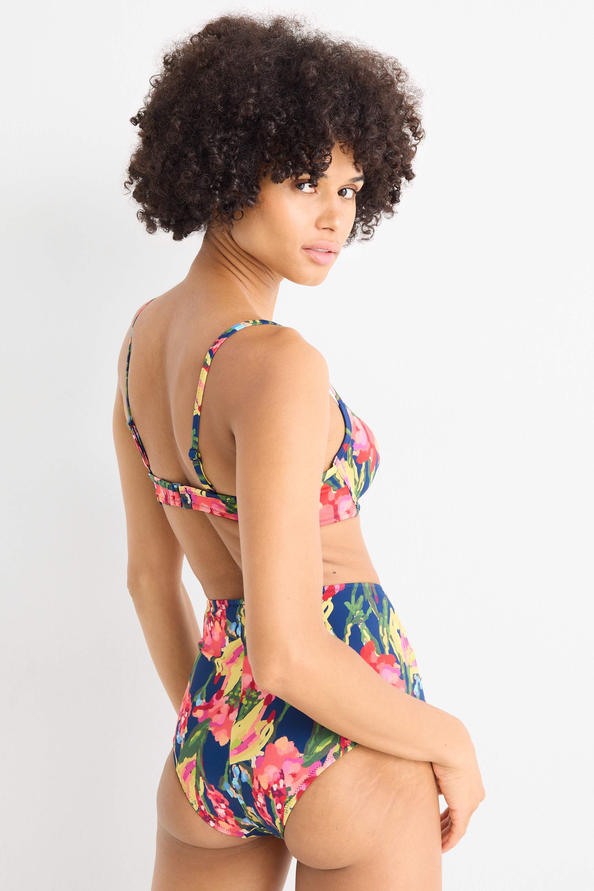 Underwire bikini top - padded - LYCRA® XTRA LIFE™ multicoloured