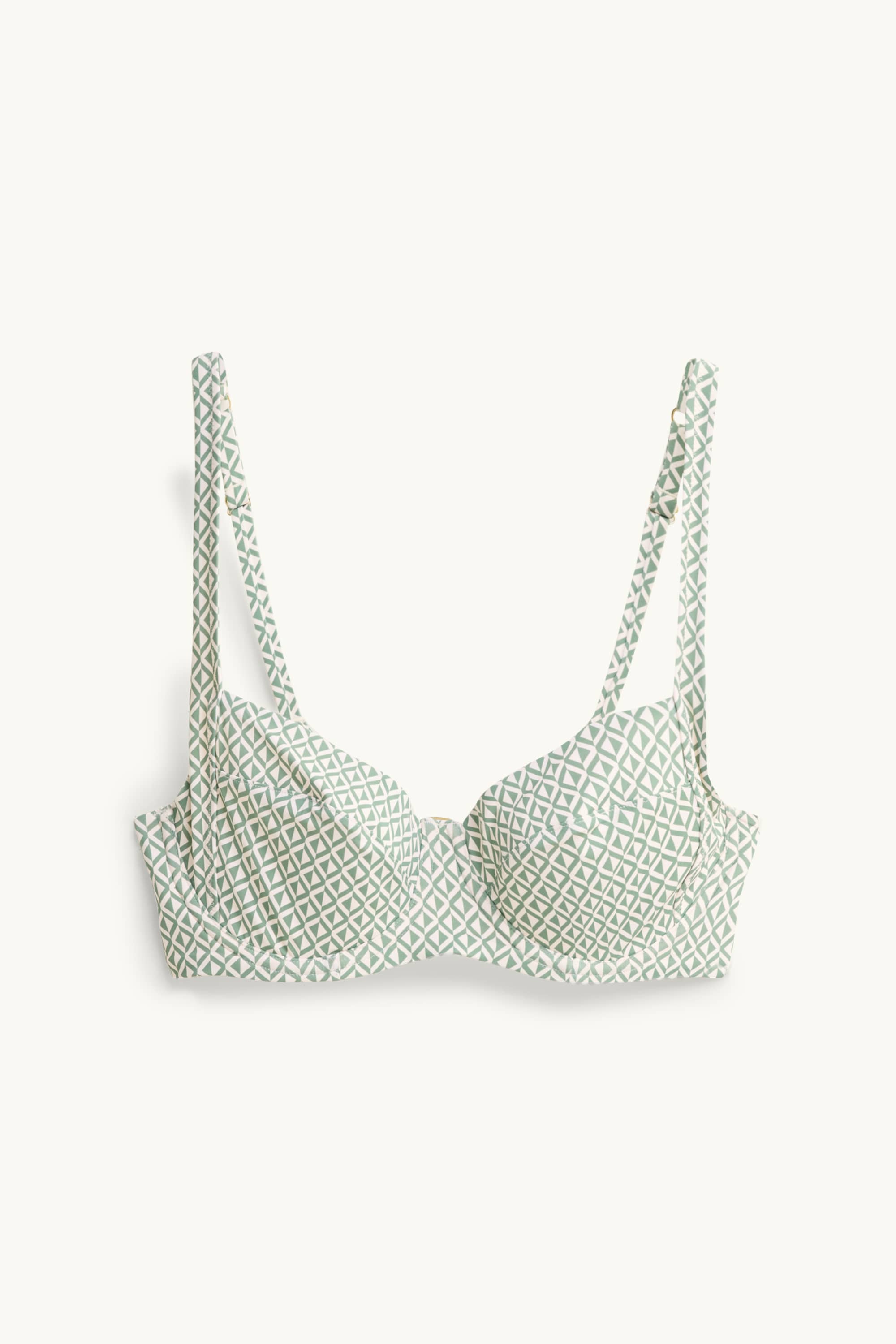 Underwire bikini top - LYCRA® XTRA LIFE™ light green