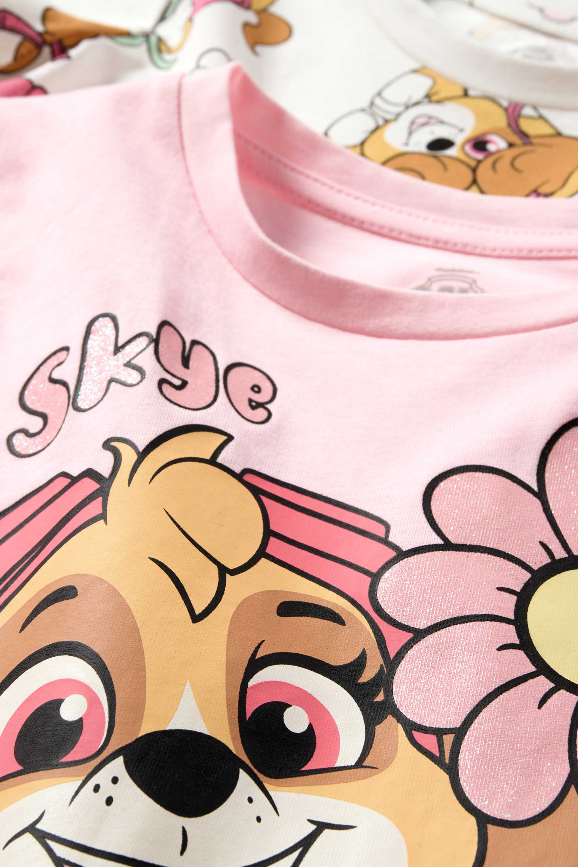 Multipack of 2 - PAW Patrol - Skye - short sleeve T-shirt rose / beige