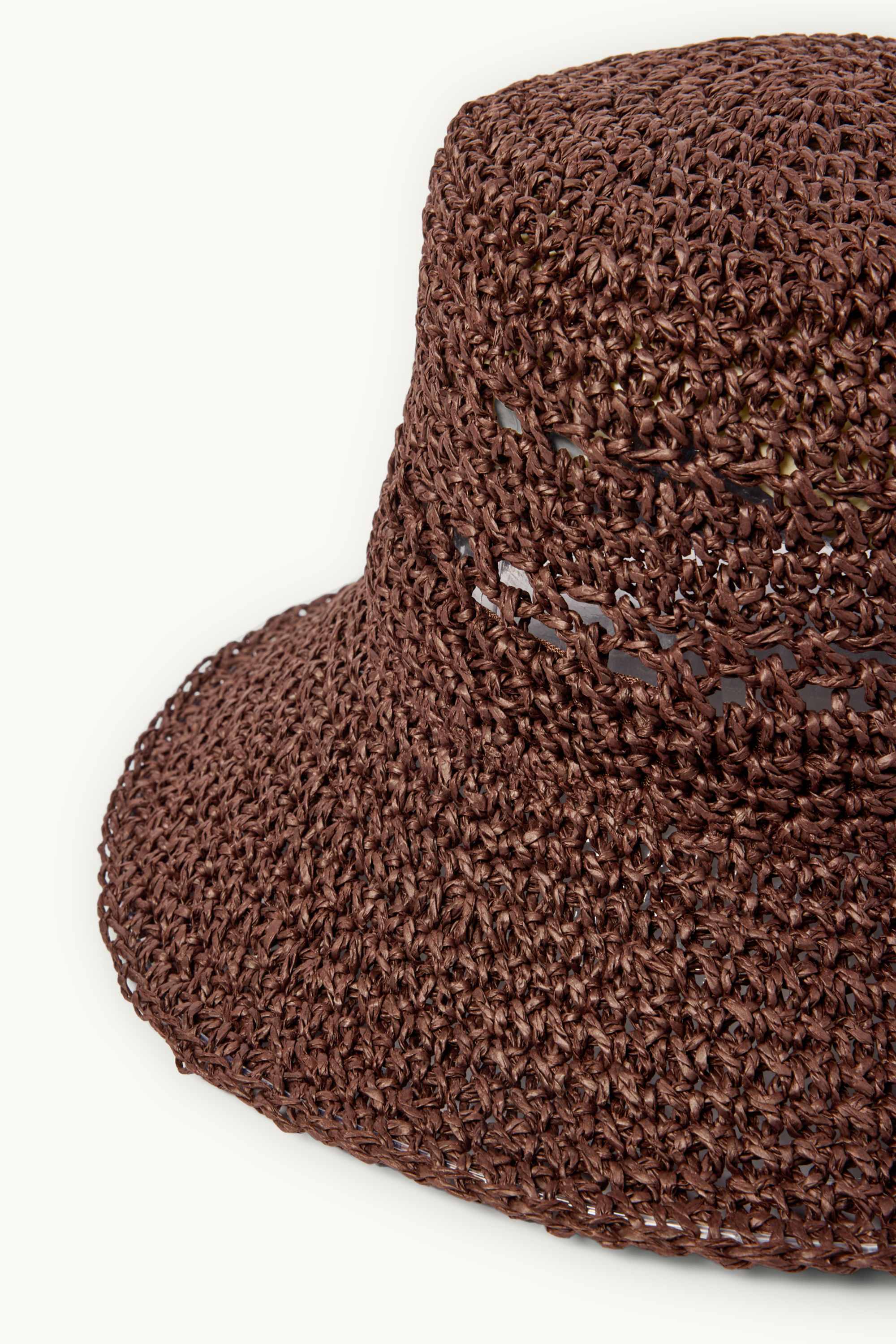 Straw hat dark brown