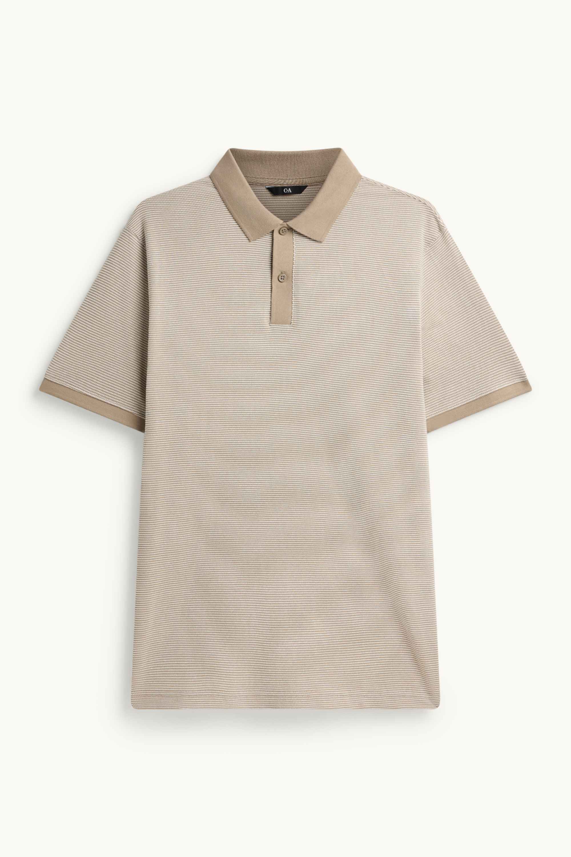 Polo shirt - regular fit - textured beige (3)