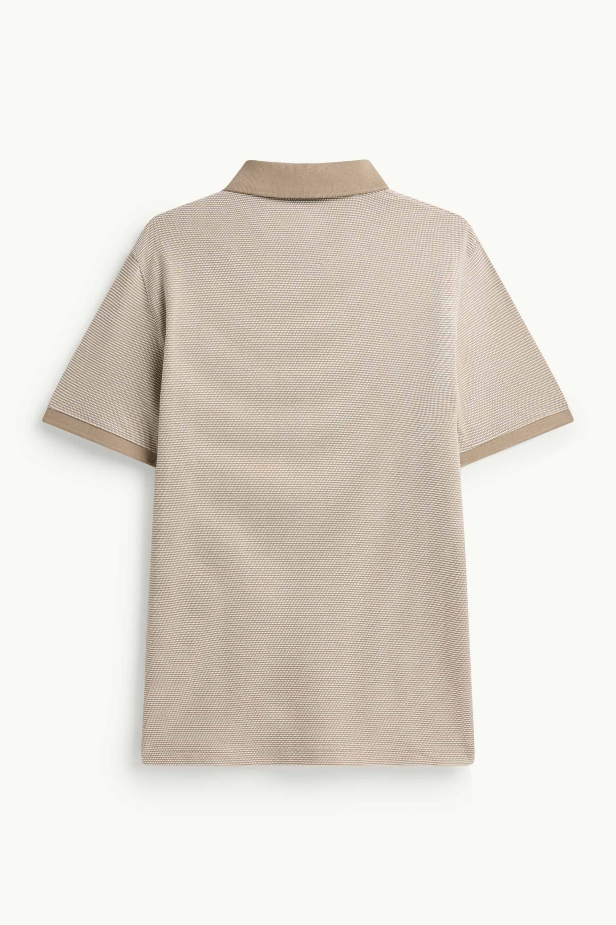 Polo shirt - regular fit - textured beige (3)