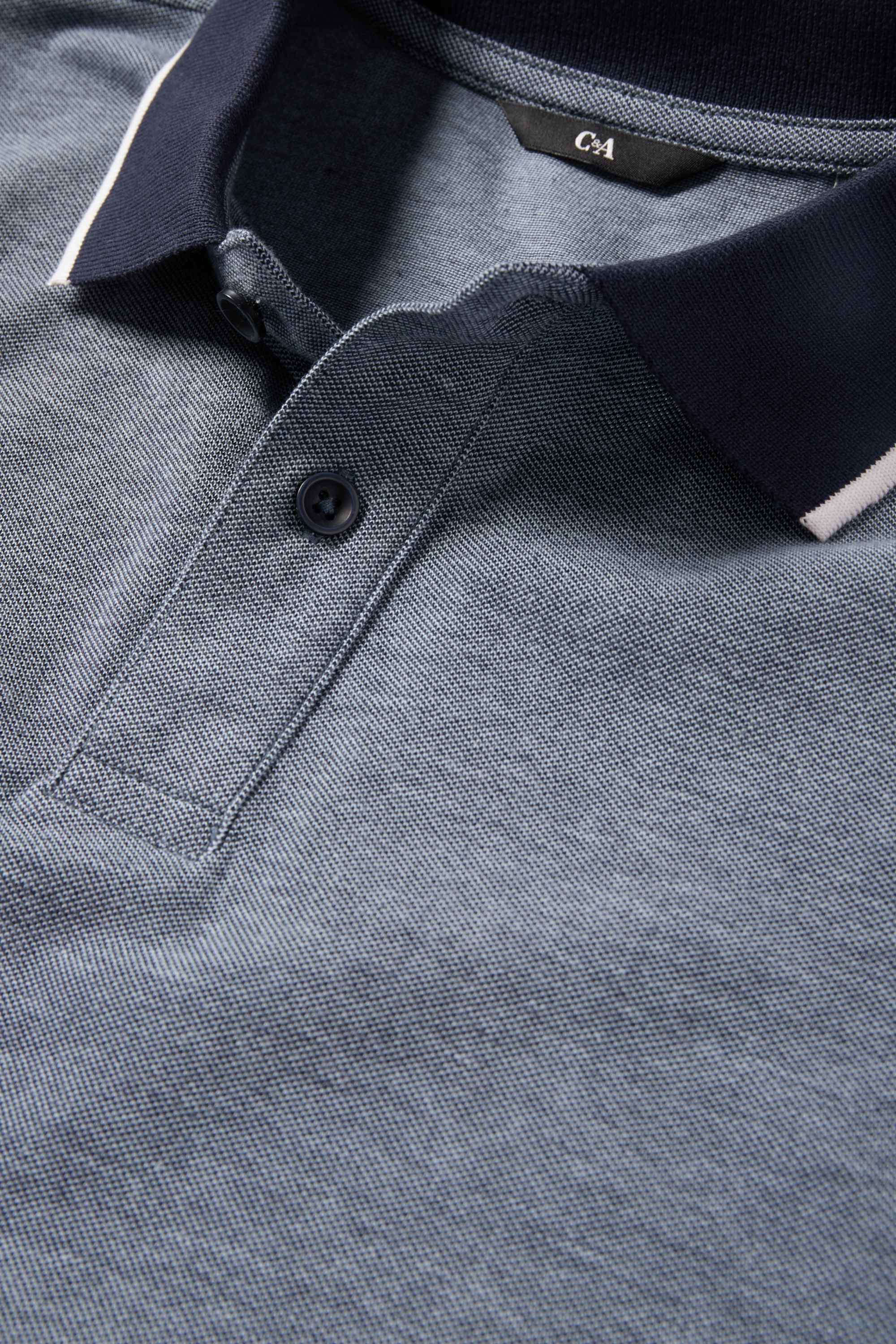 Polo shirt - regular fit blue (1)