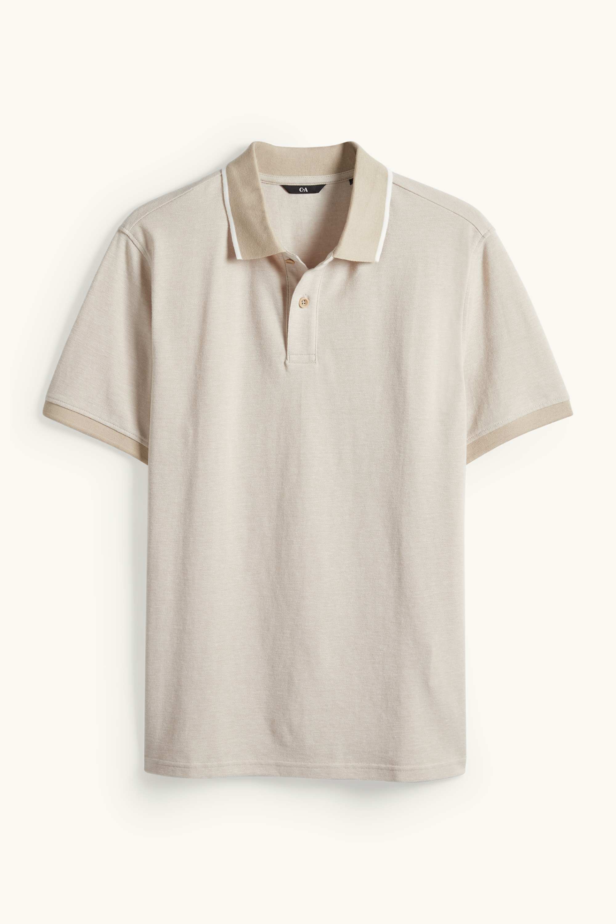 Polo shirt - regular fit cremewhite