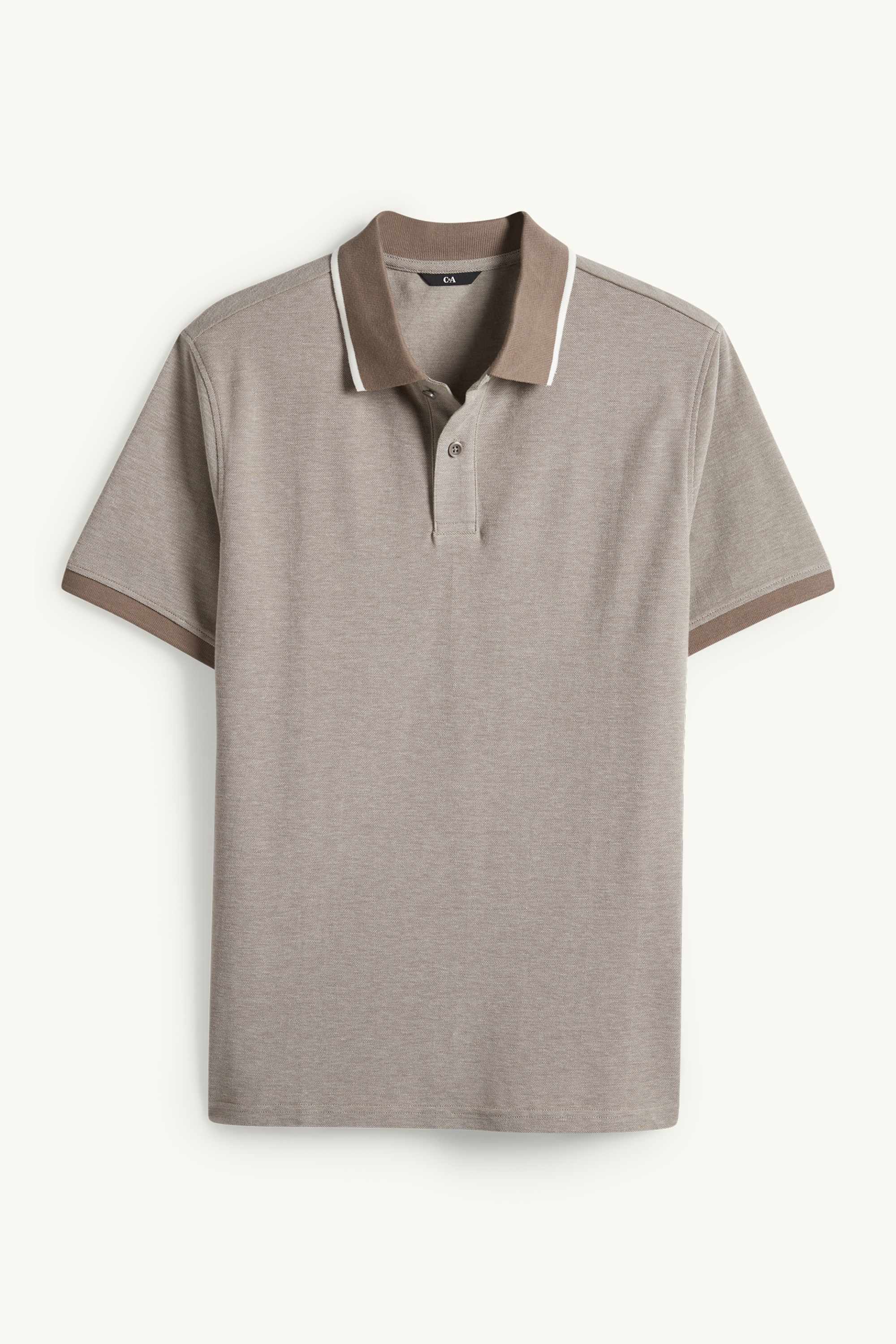 Polo shirt - regular fit beige