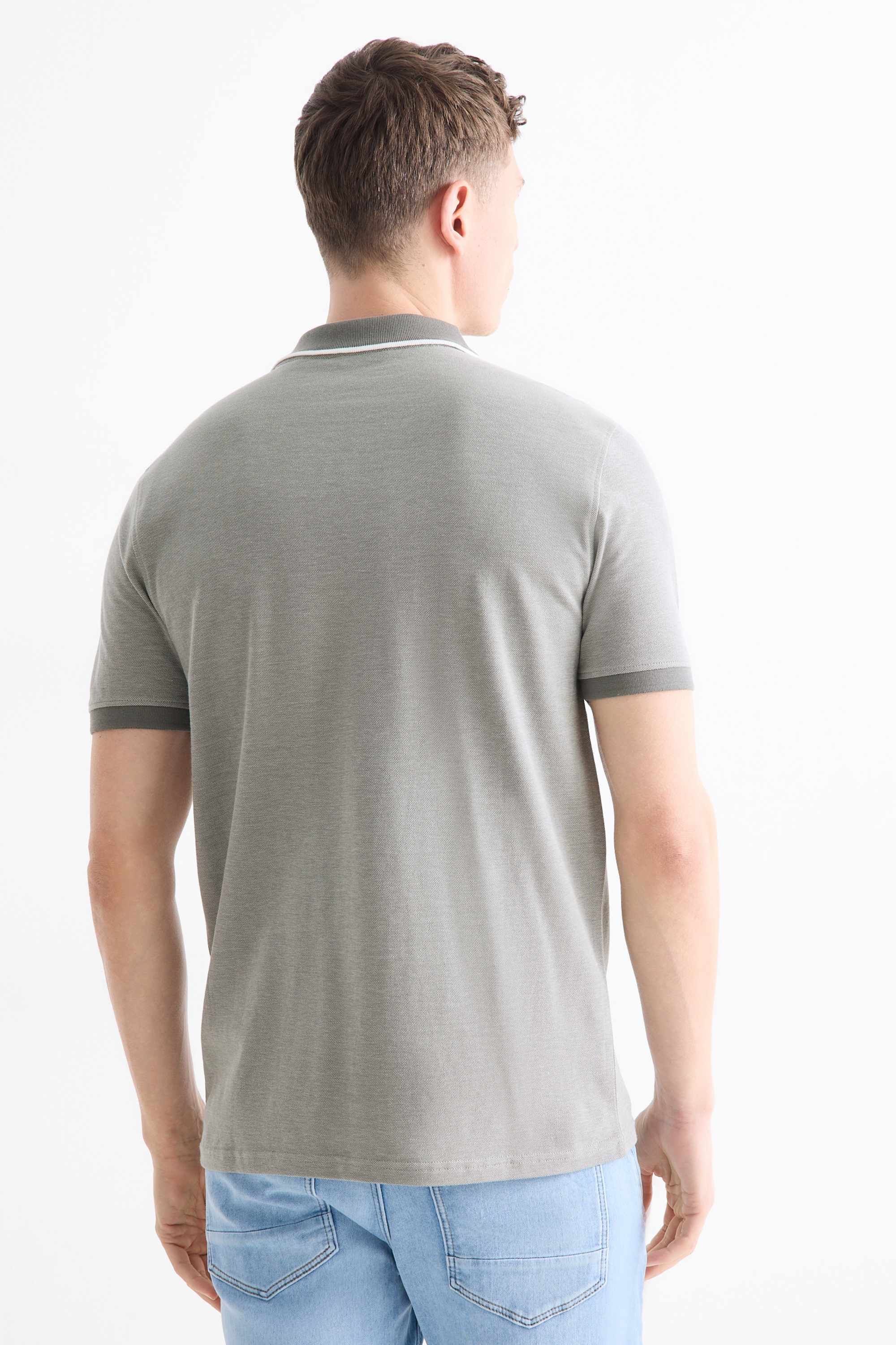 Polo shirt - regular fit green (4)
