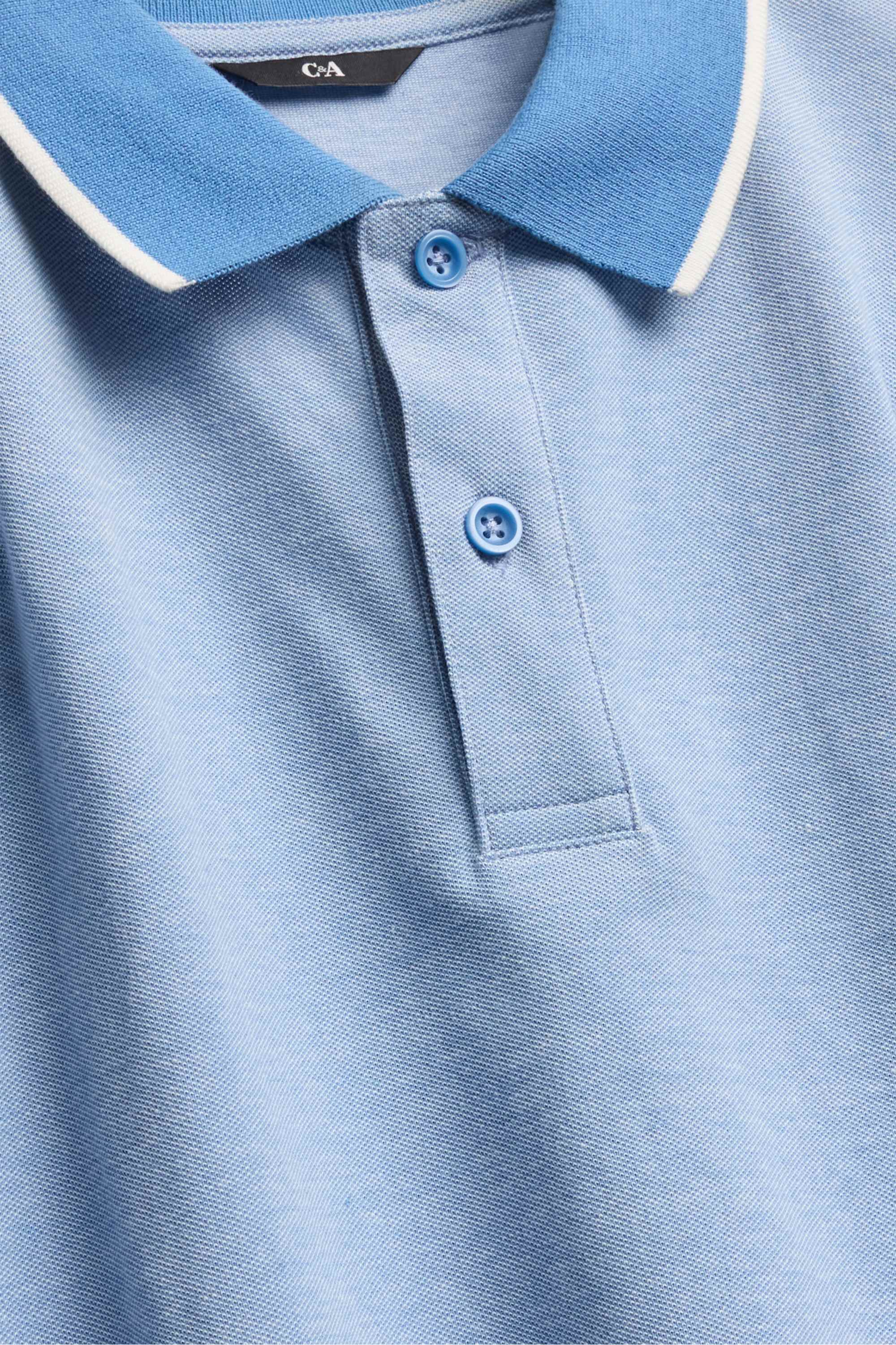 Polo shirt - regular fit blue (5)
