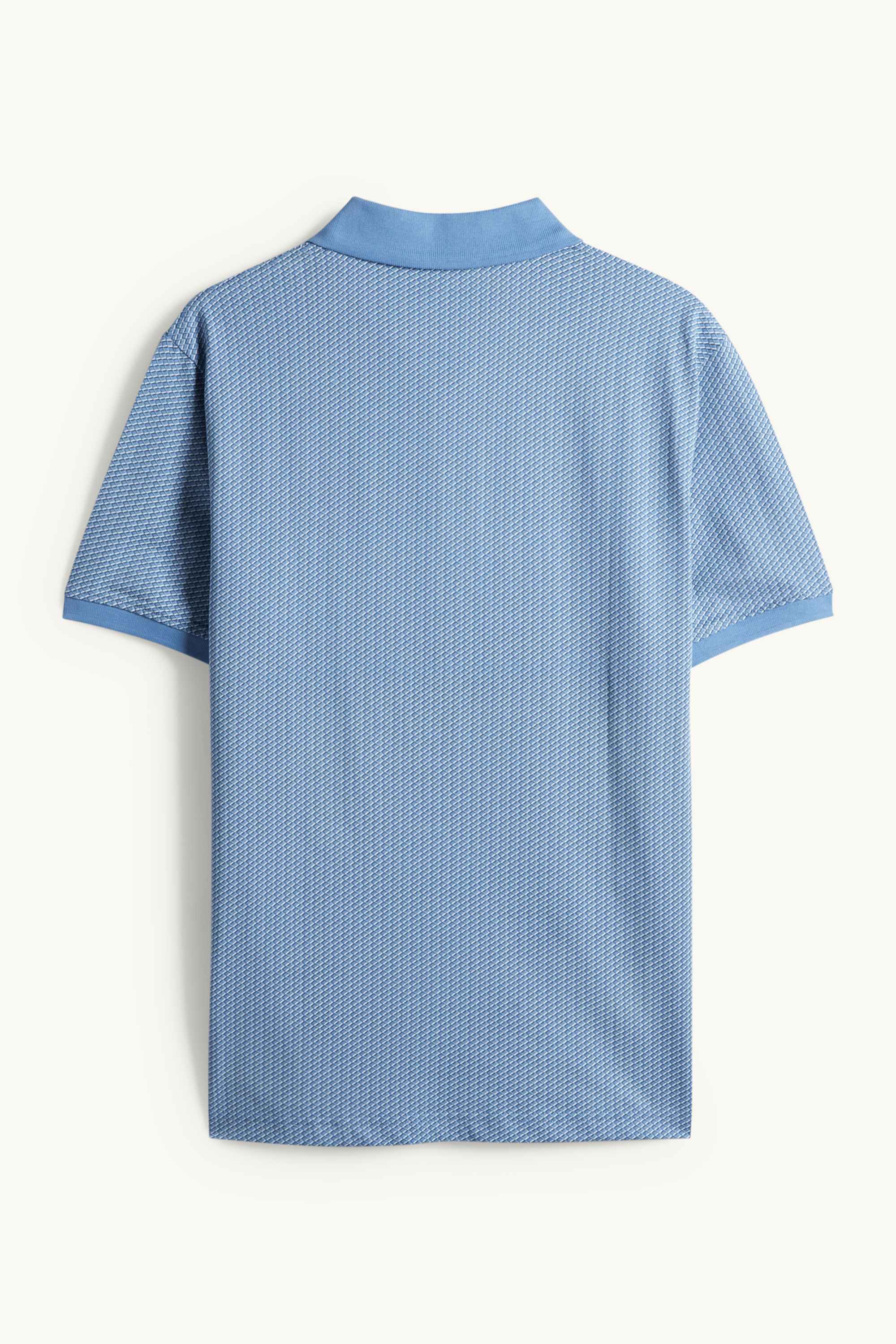 Polo shirt - regular fit - patterned blue