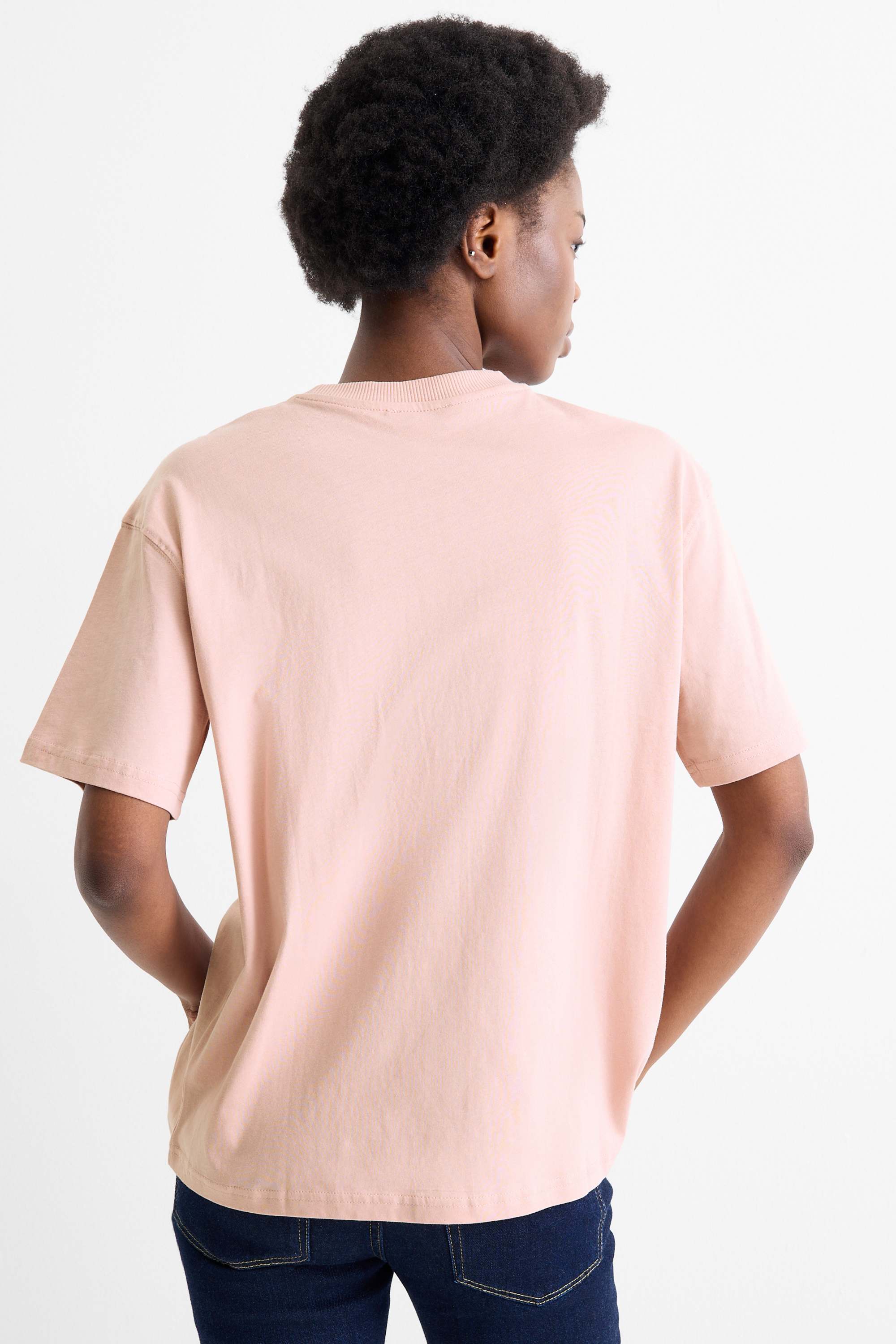T-shirt - oversized rose