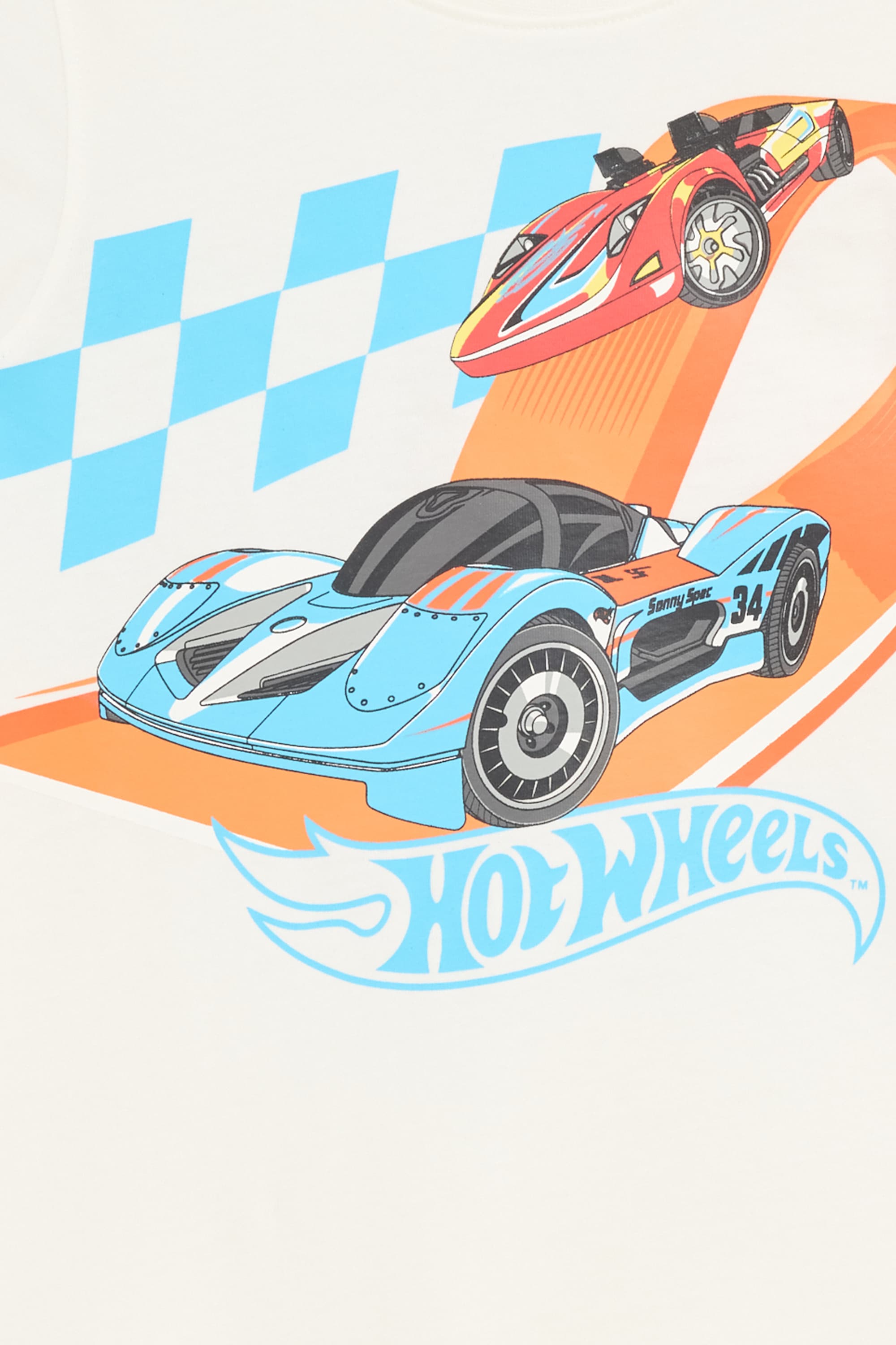 Multipack of 2 - Hot Wheels - short sleeve T-shirt - striped white / light blue