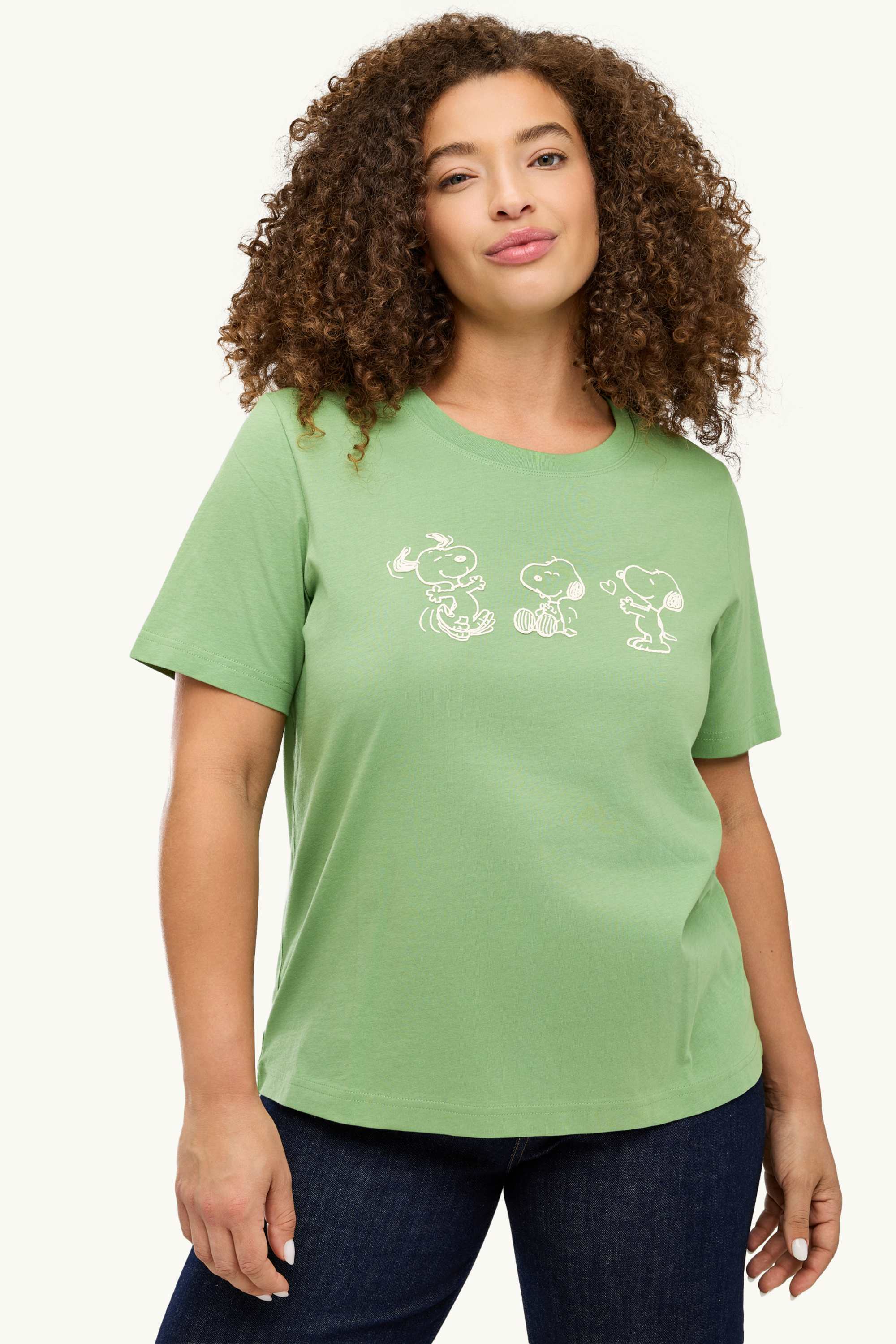 T-shirt - regular fit - Snoopy green
