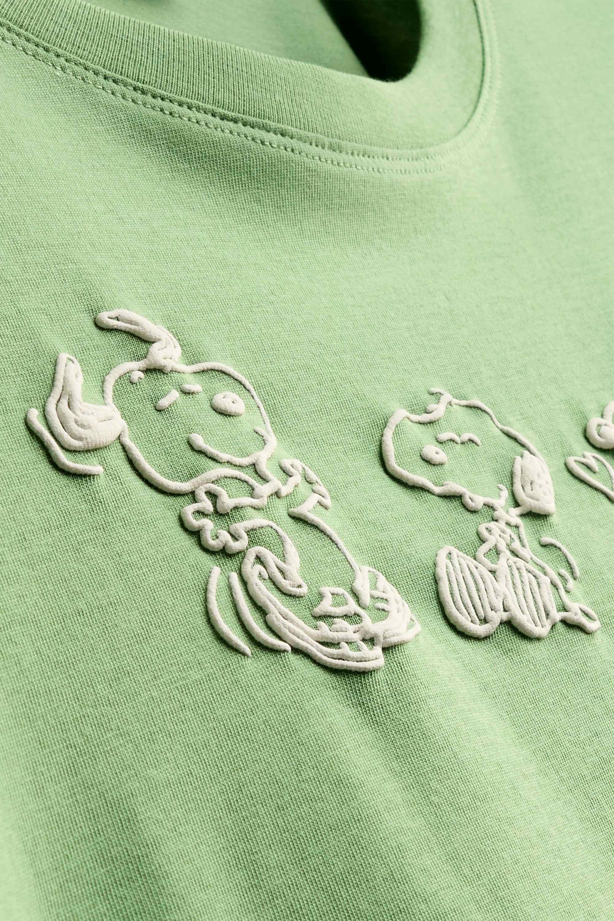 T-shirt - regular fit - Snoopy green