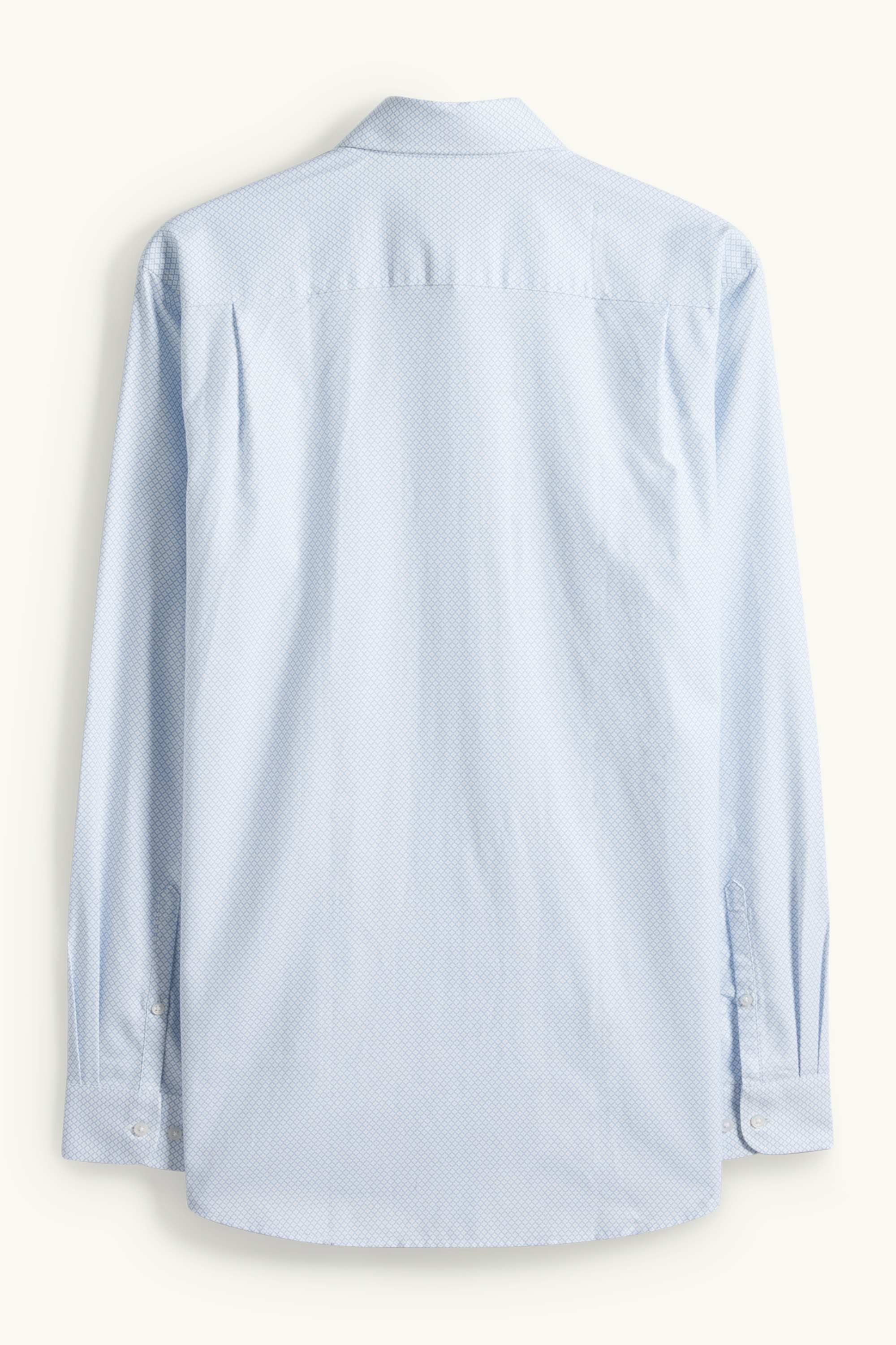 Business shirt - regular fit - kent collar - easy-iron - patterned light blue