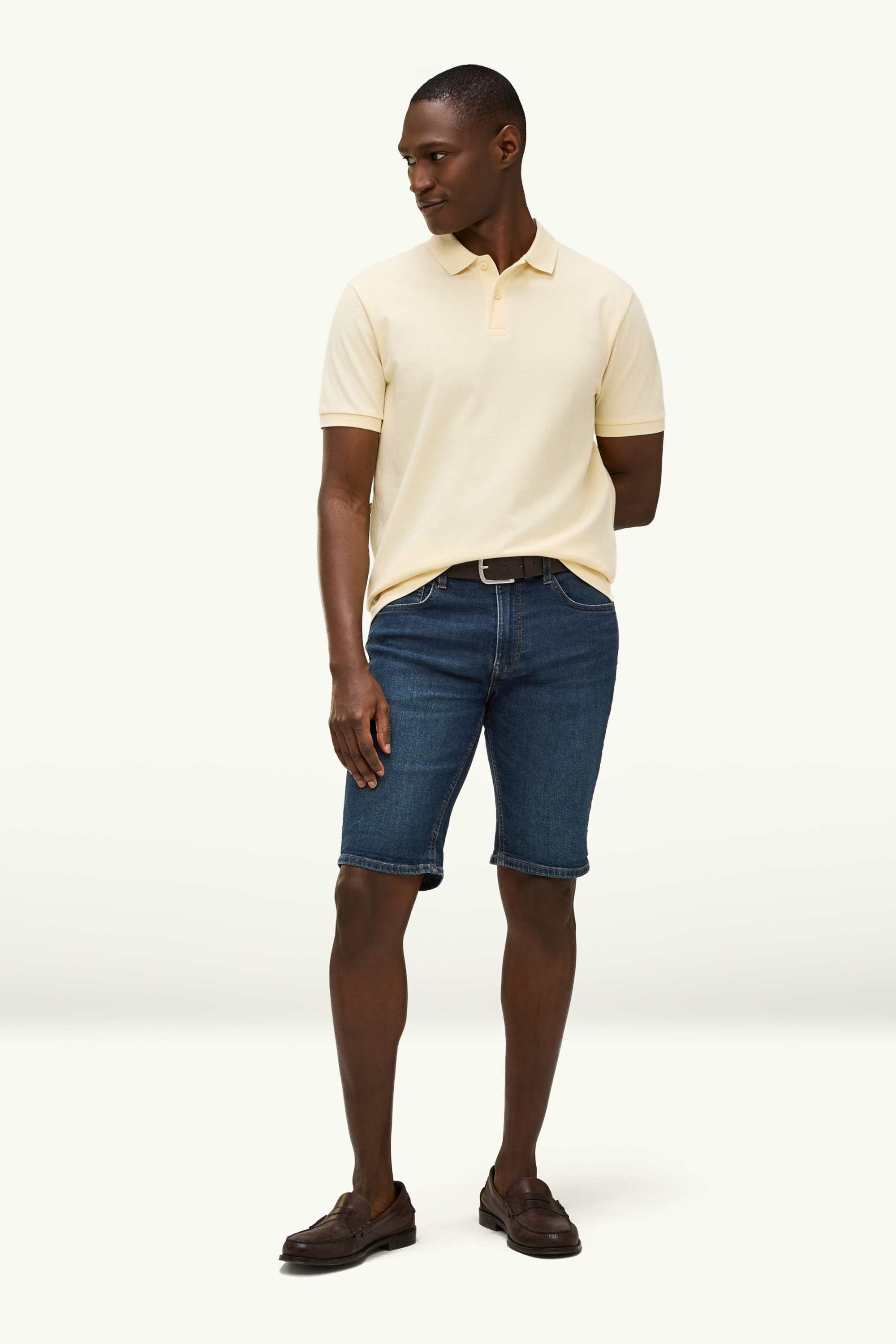 Denim shorts dark blue