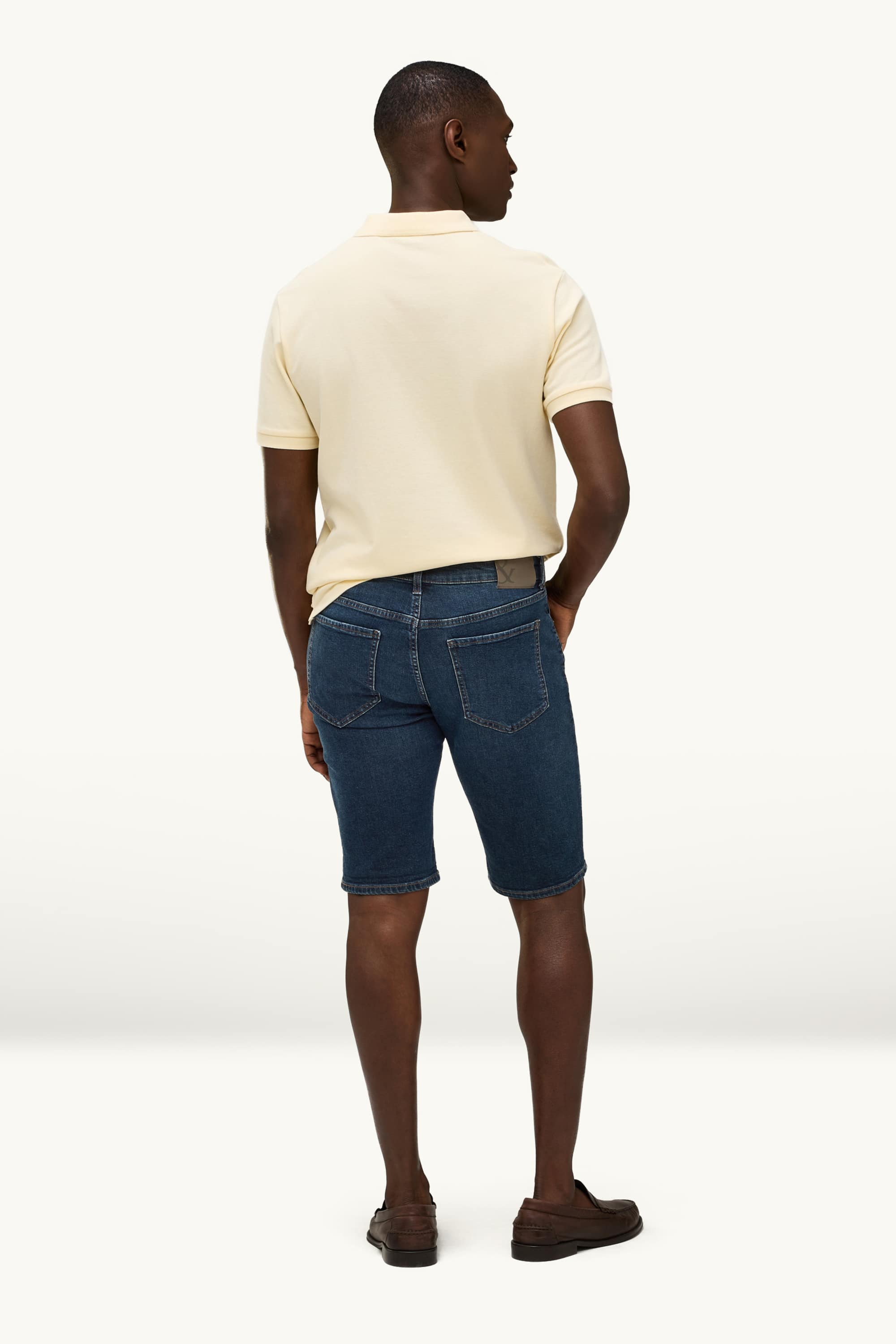 Denim shorts dark blue