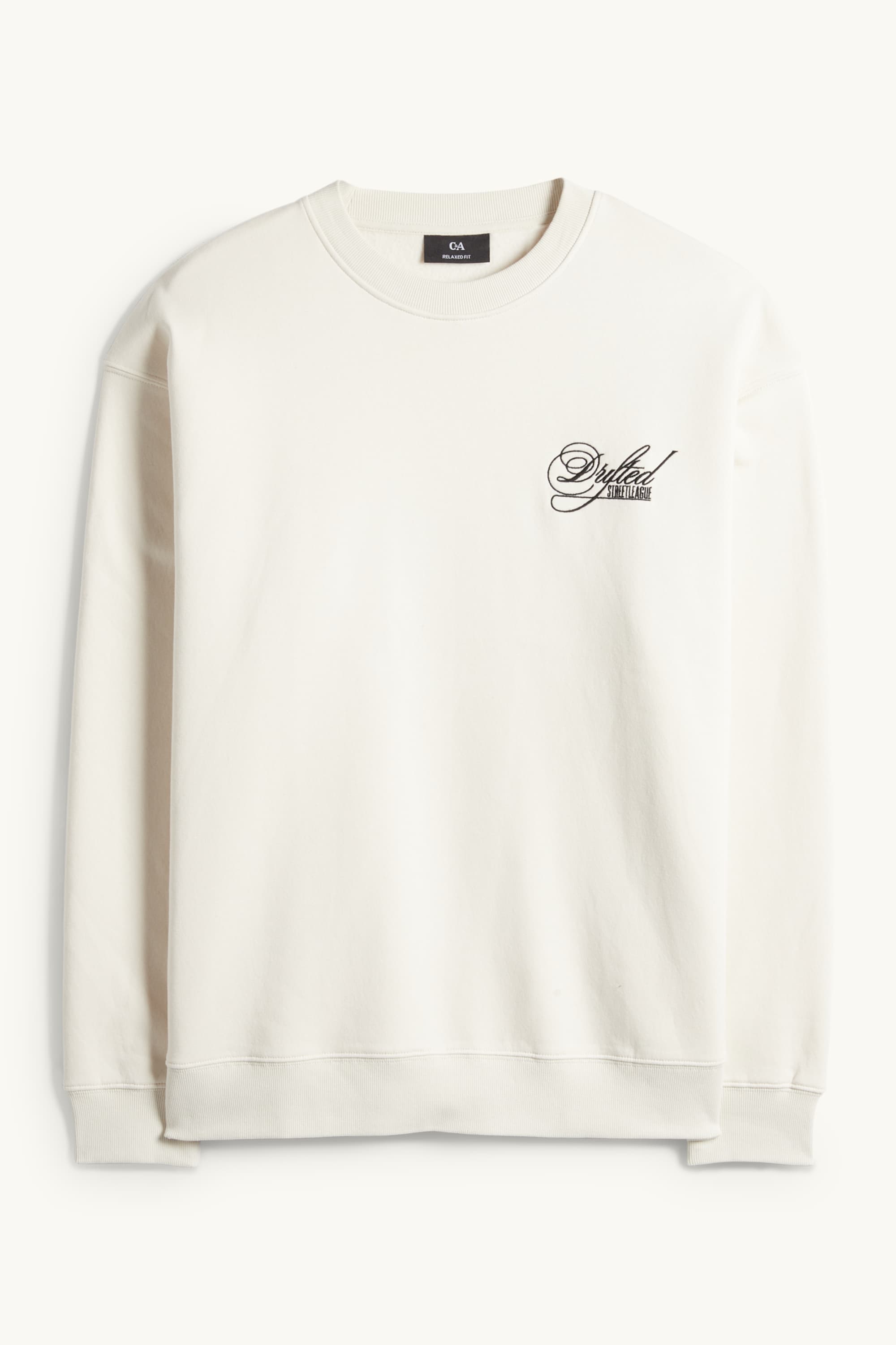 Oversized sweatshirt light beige