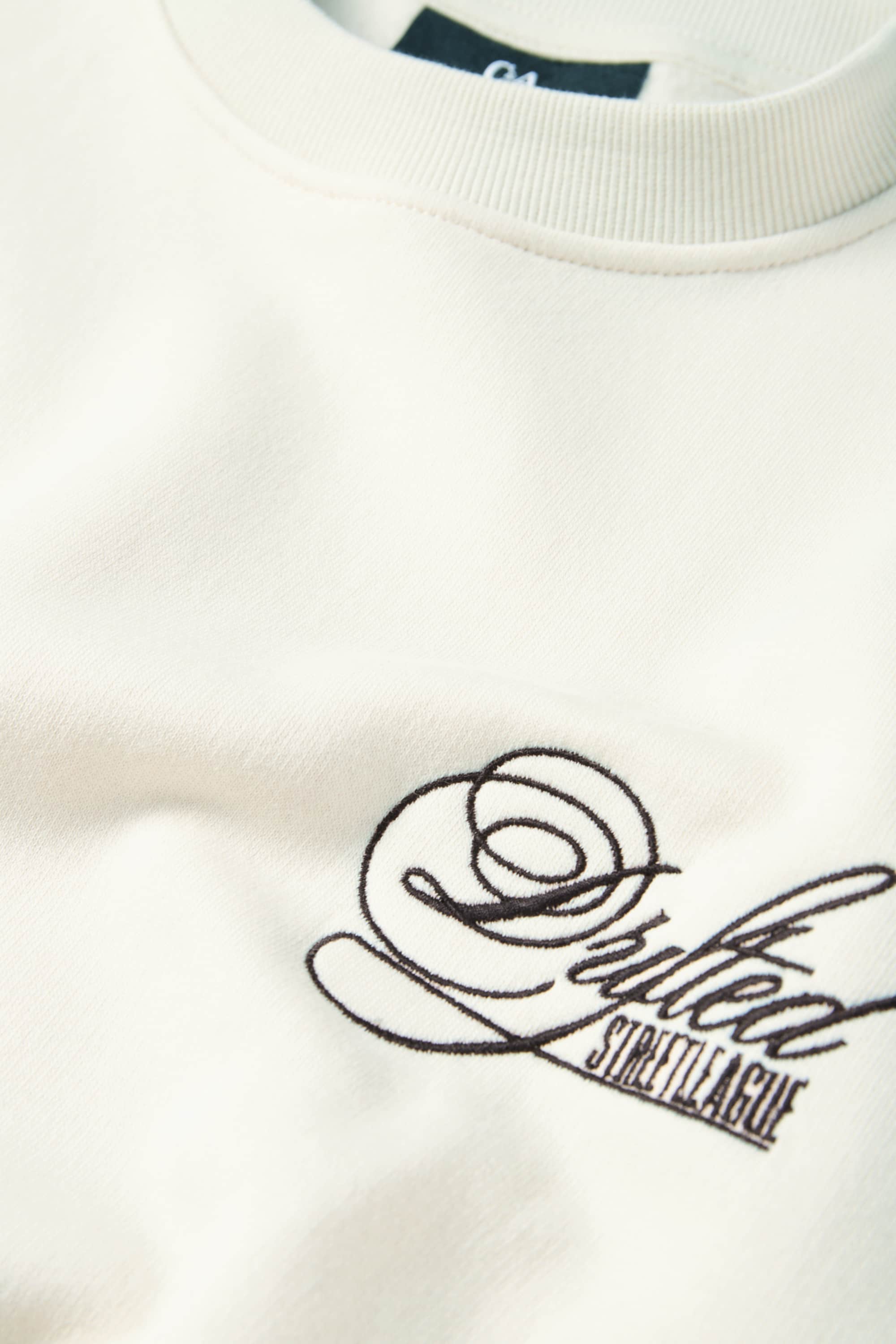 Oversized sweatshirt light beige