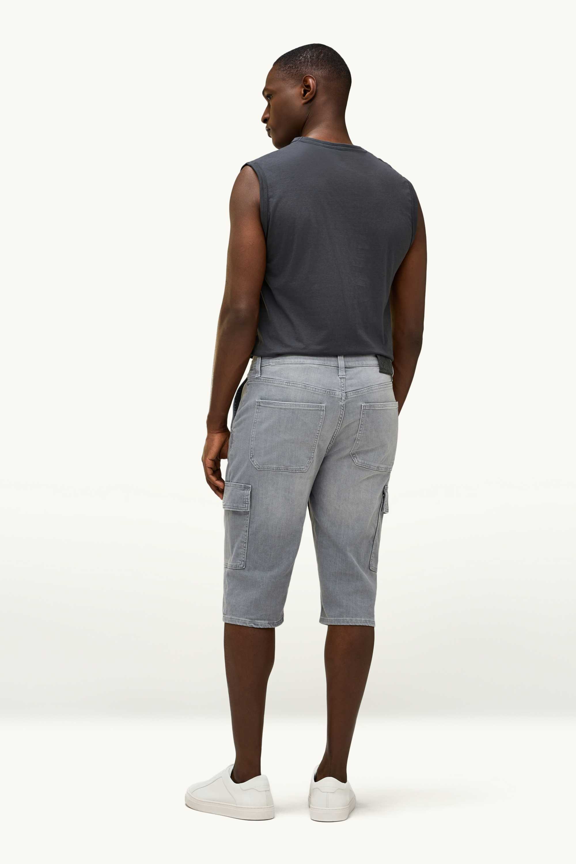 Denim Bermuda shorts - flex jog denim denim-gray