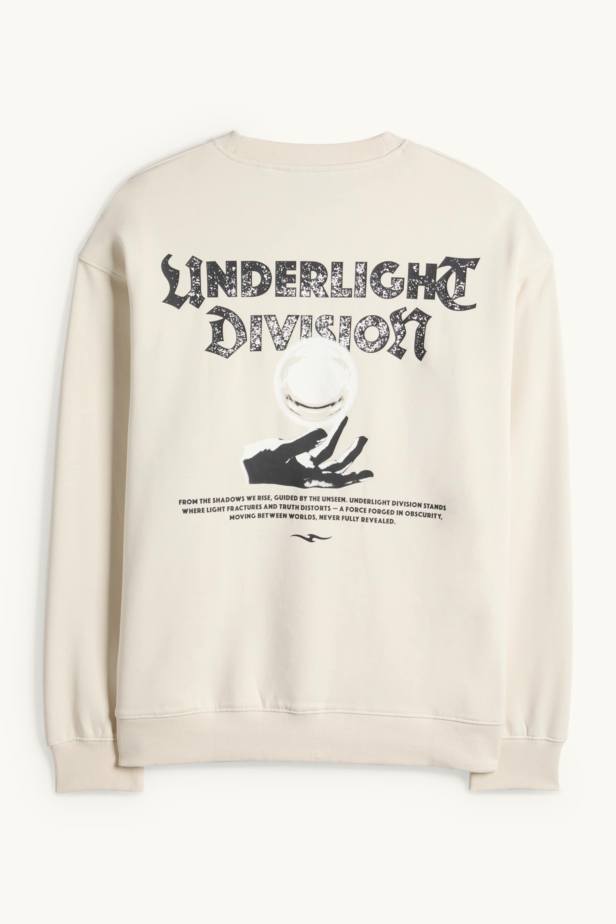 Sweatshirt - relaxed fit cremewhite