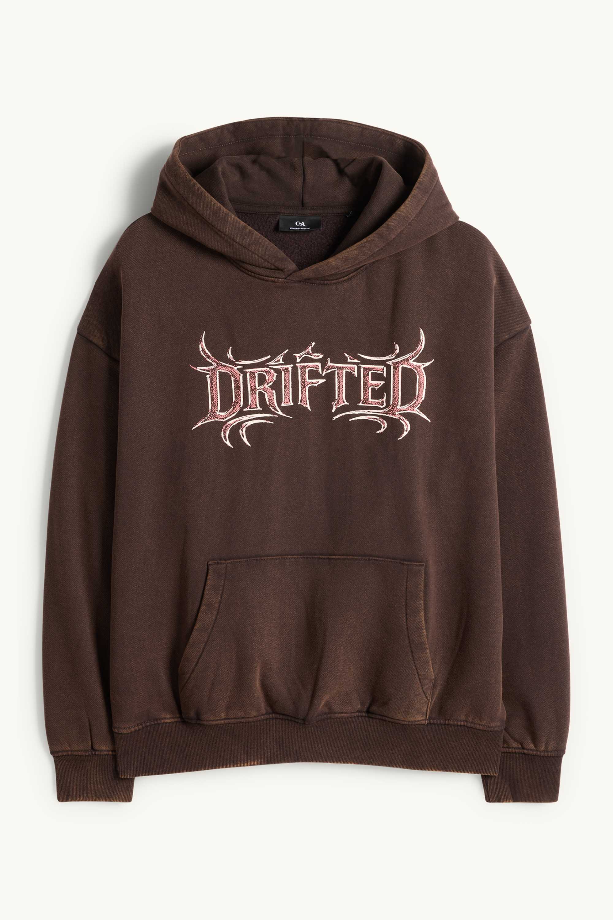 Oversized hoodie dark brown
