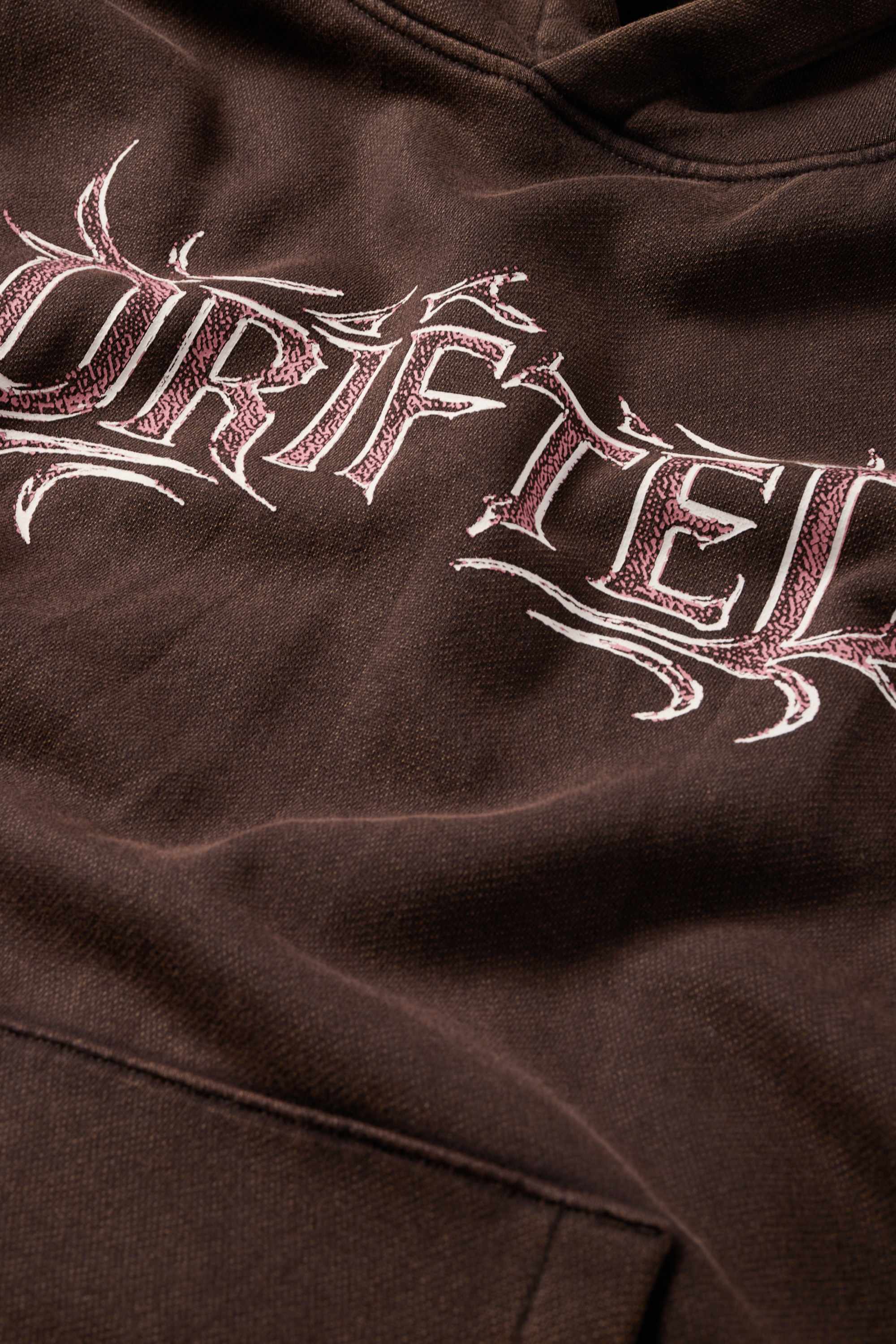 Oversized hoodie dark brown