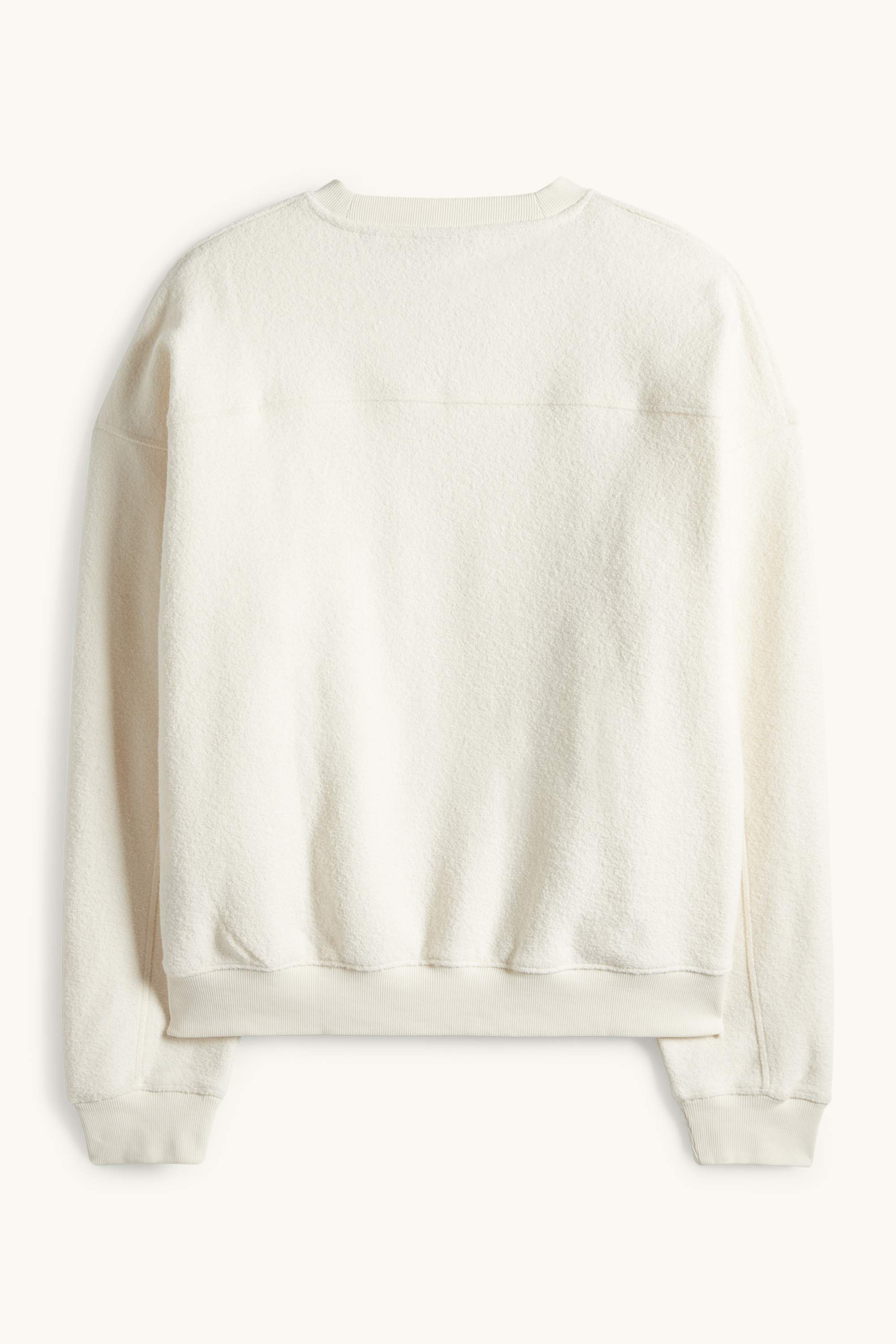 Sweatshirt - textured creme