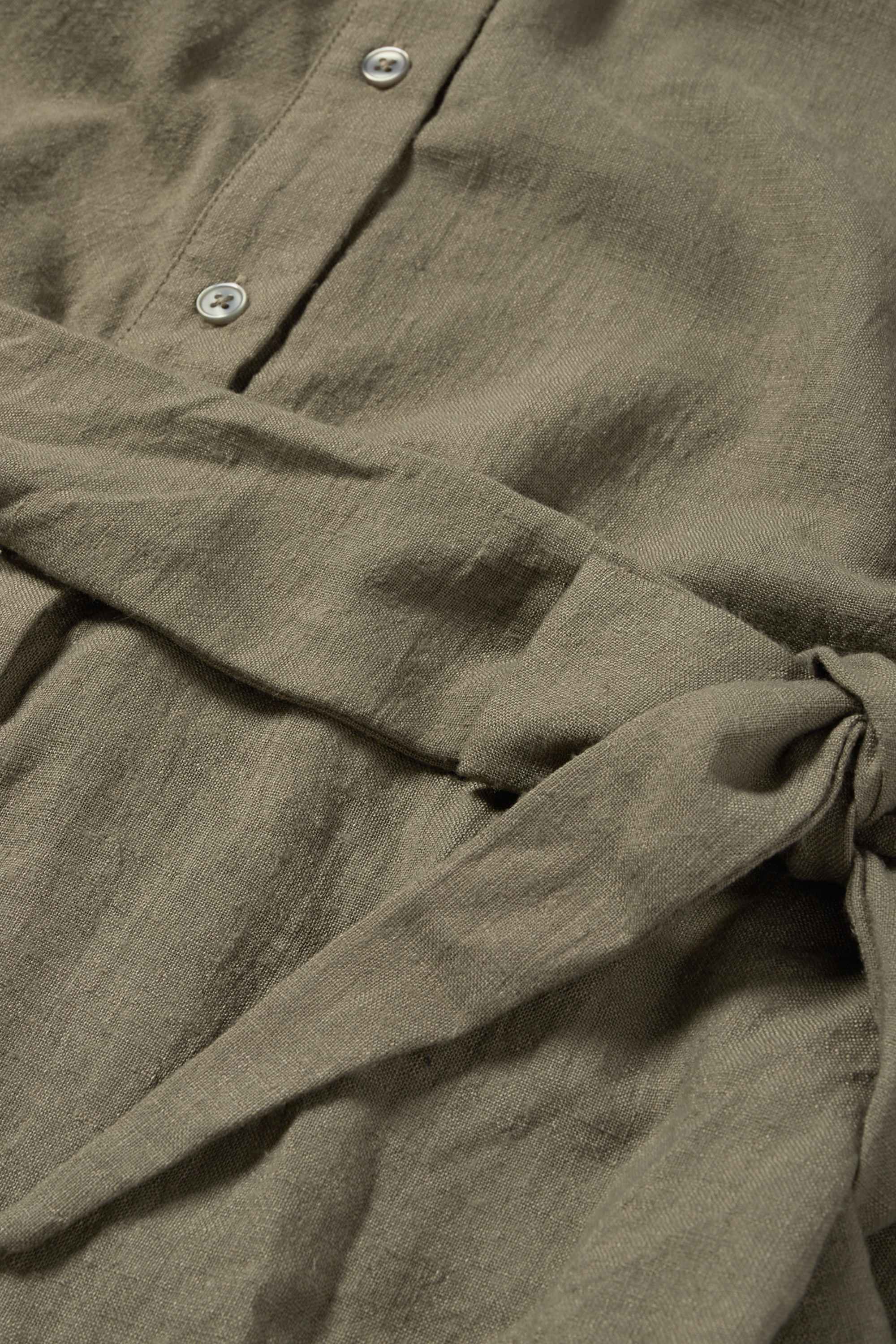 Maternity shirt dress dark green