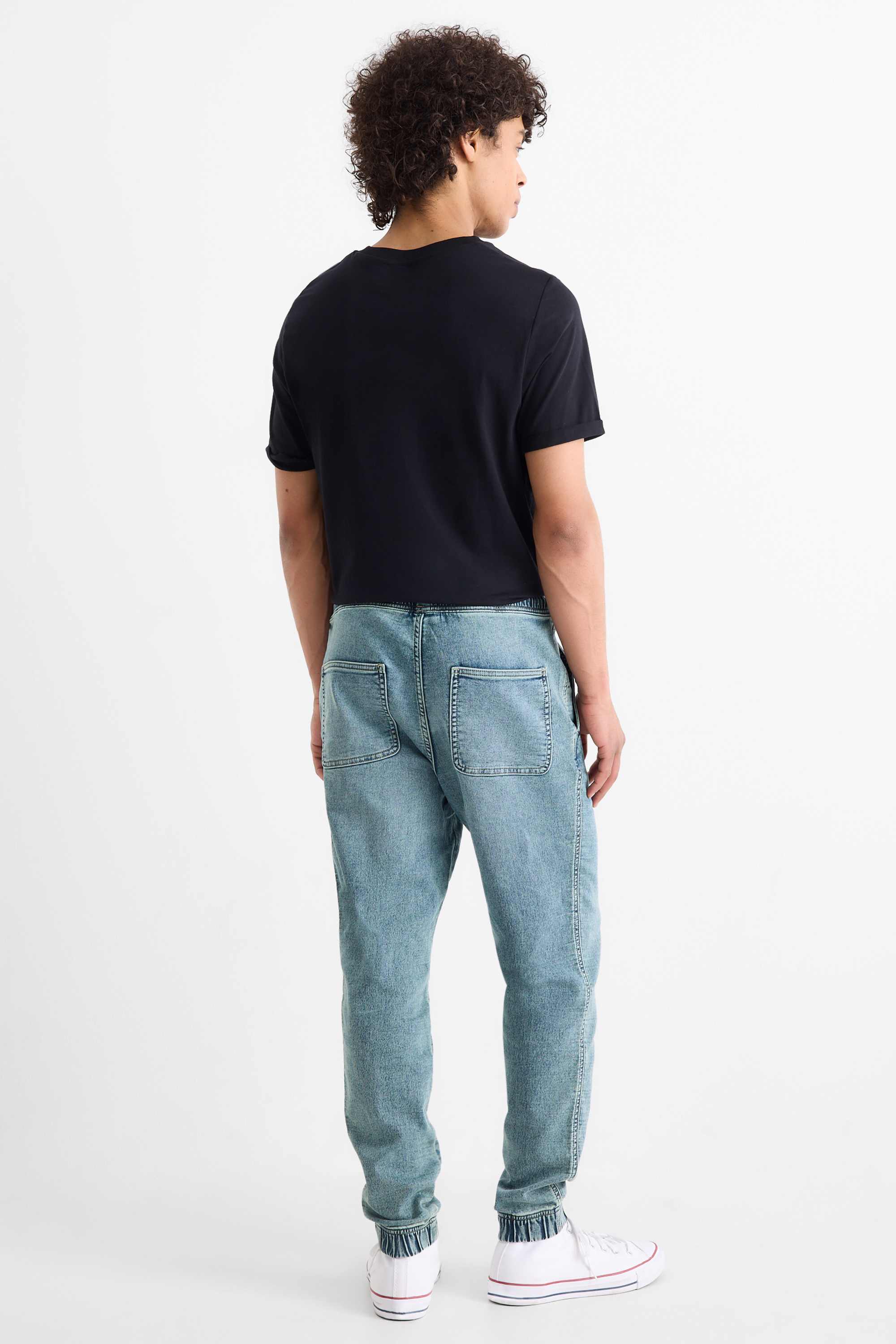 Denim joggers - LYCRA® denim-light blue