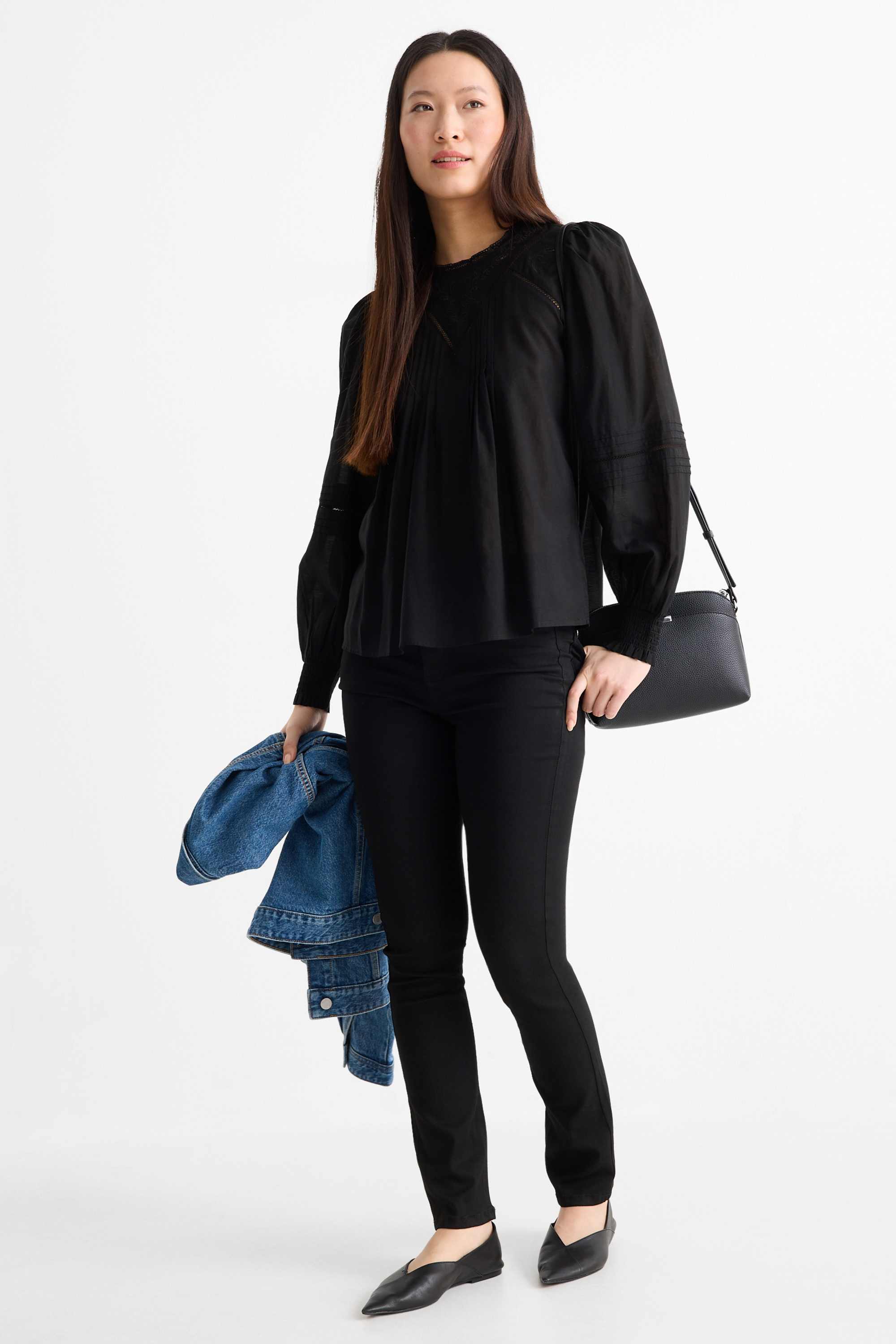 Blouse - broderie anglaise black