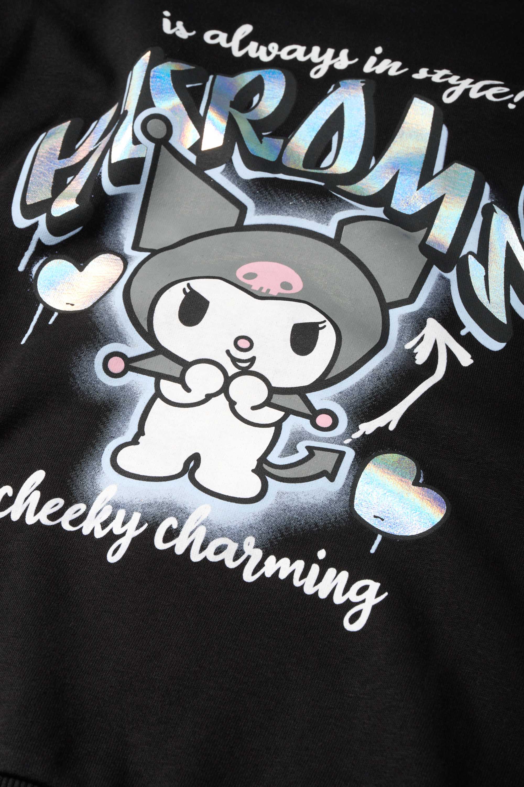 Kuromi - hoodie black