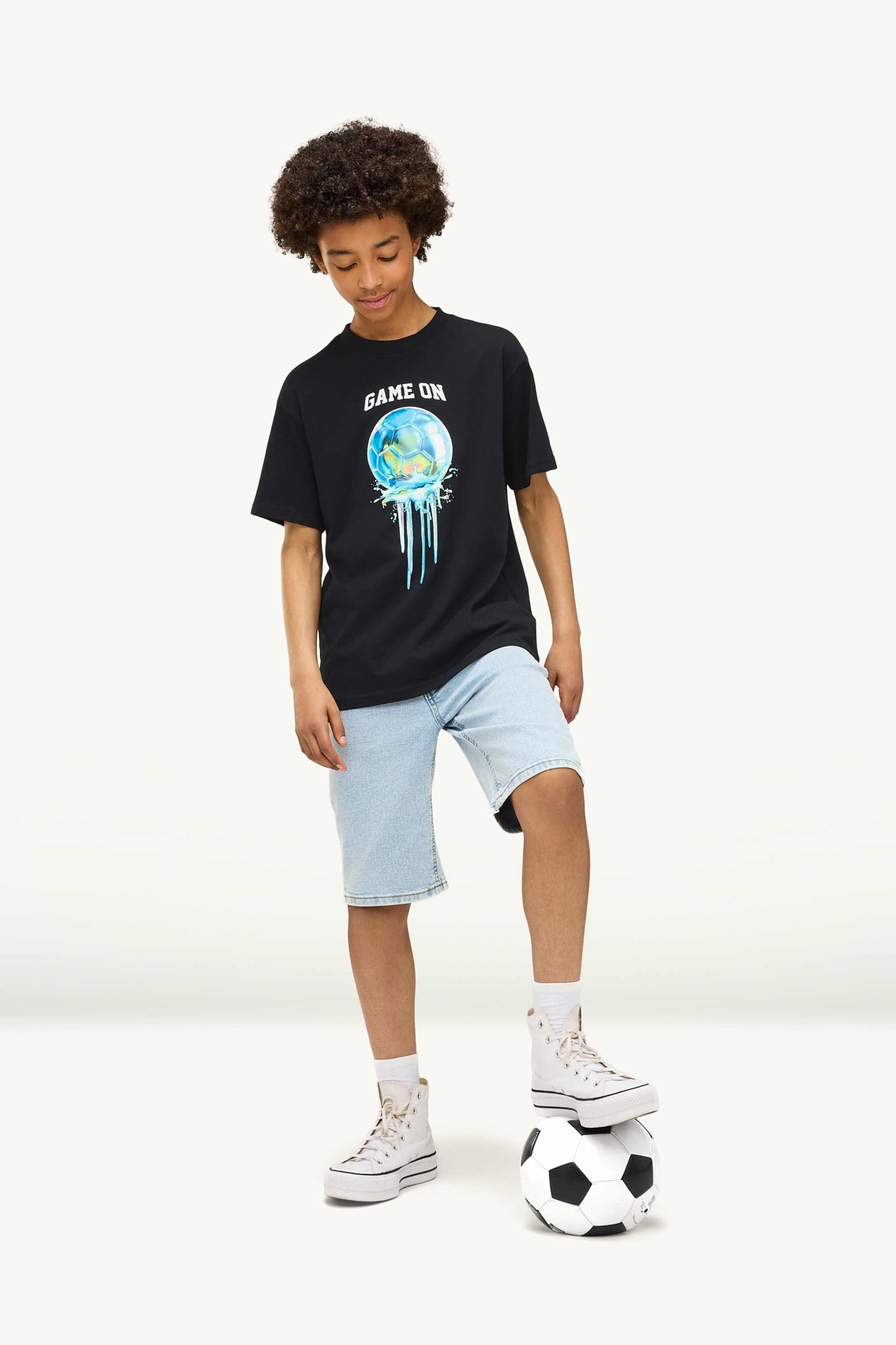 Multipack of 2 - football - short sleeve T-shirt black