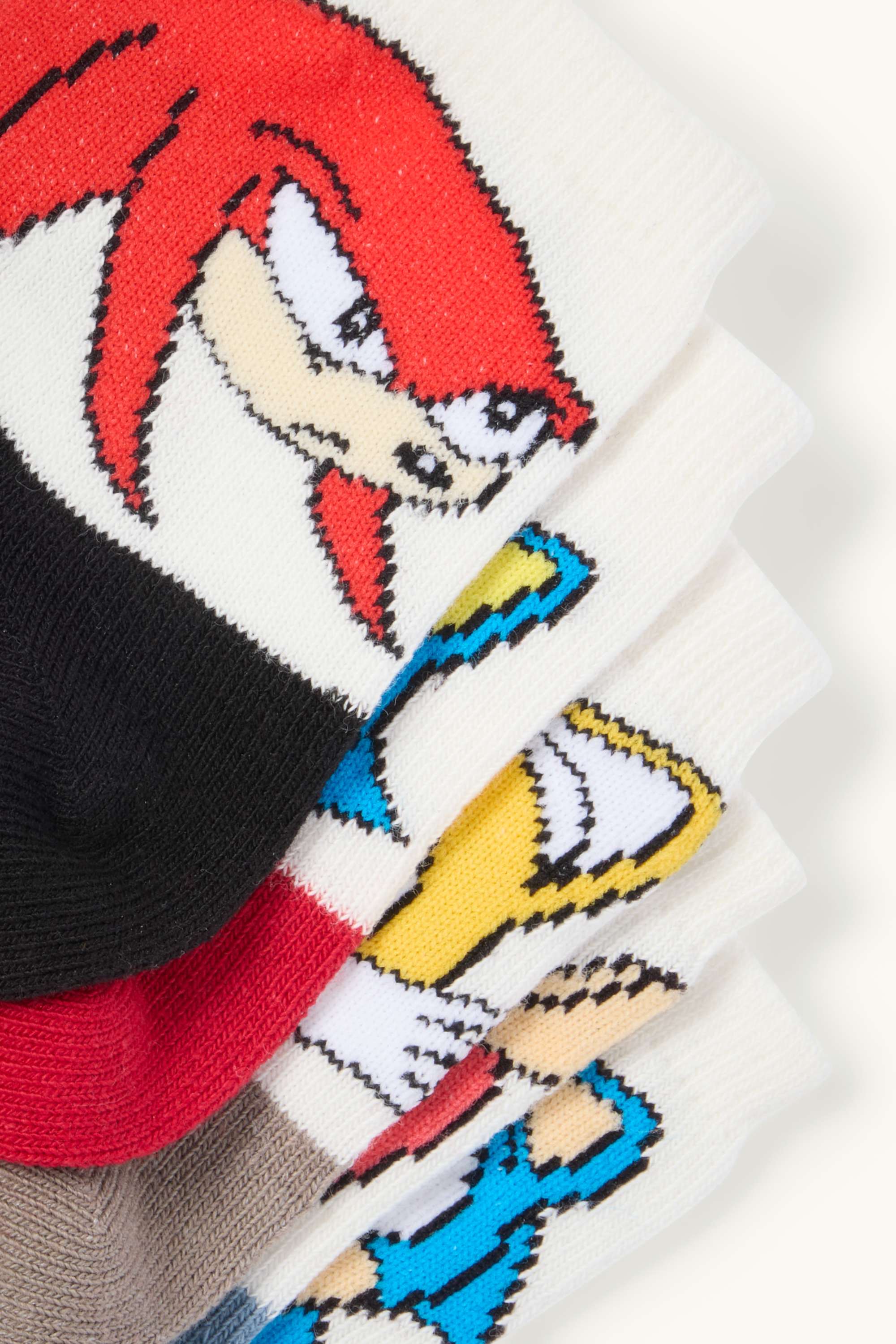 Multipack of 5 - Sonic - socks with motif multicoloured
