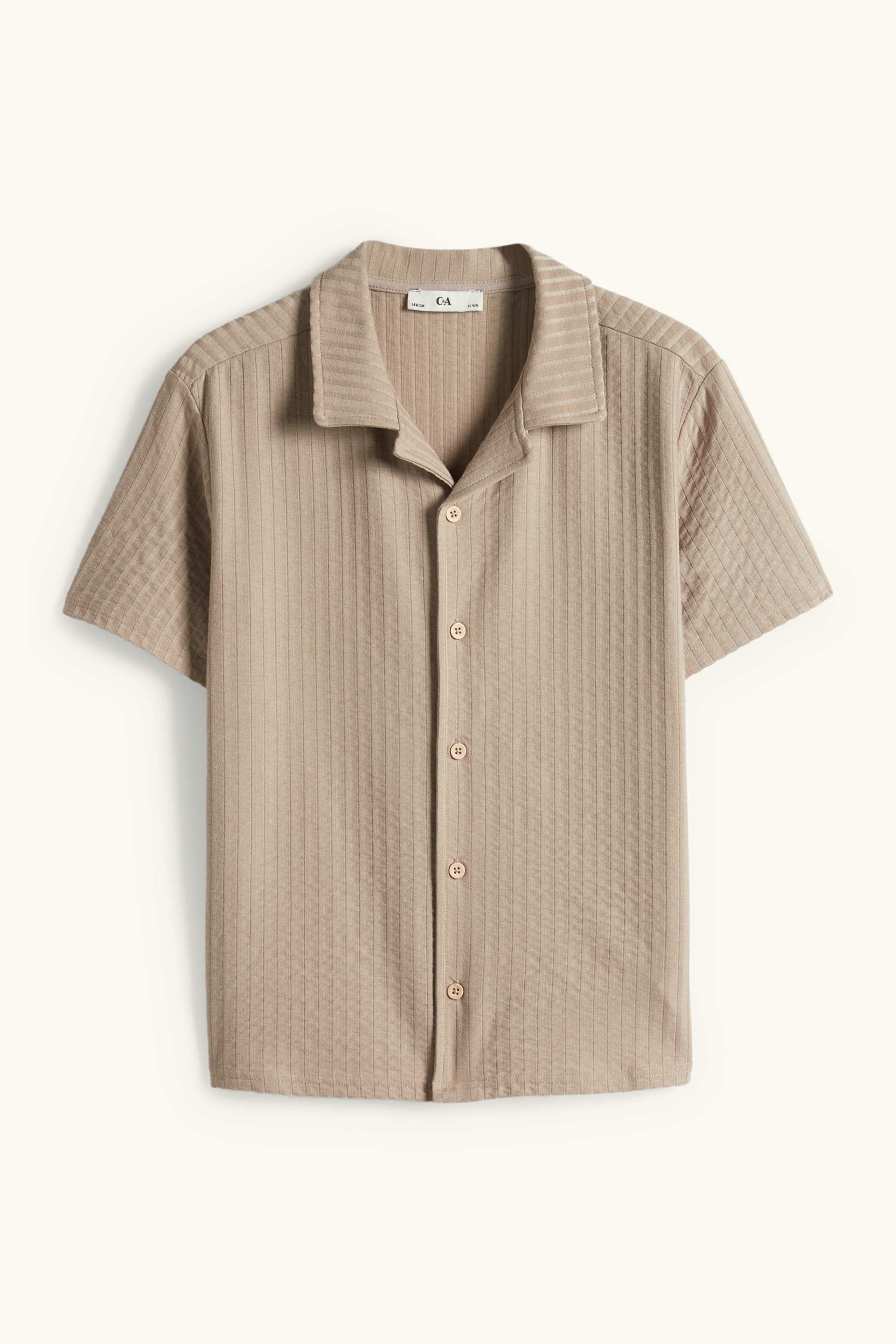 Shirt - ribbed light brown