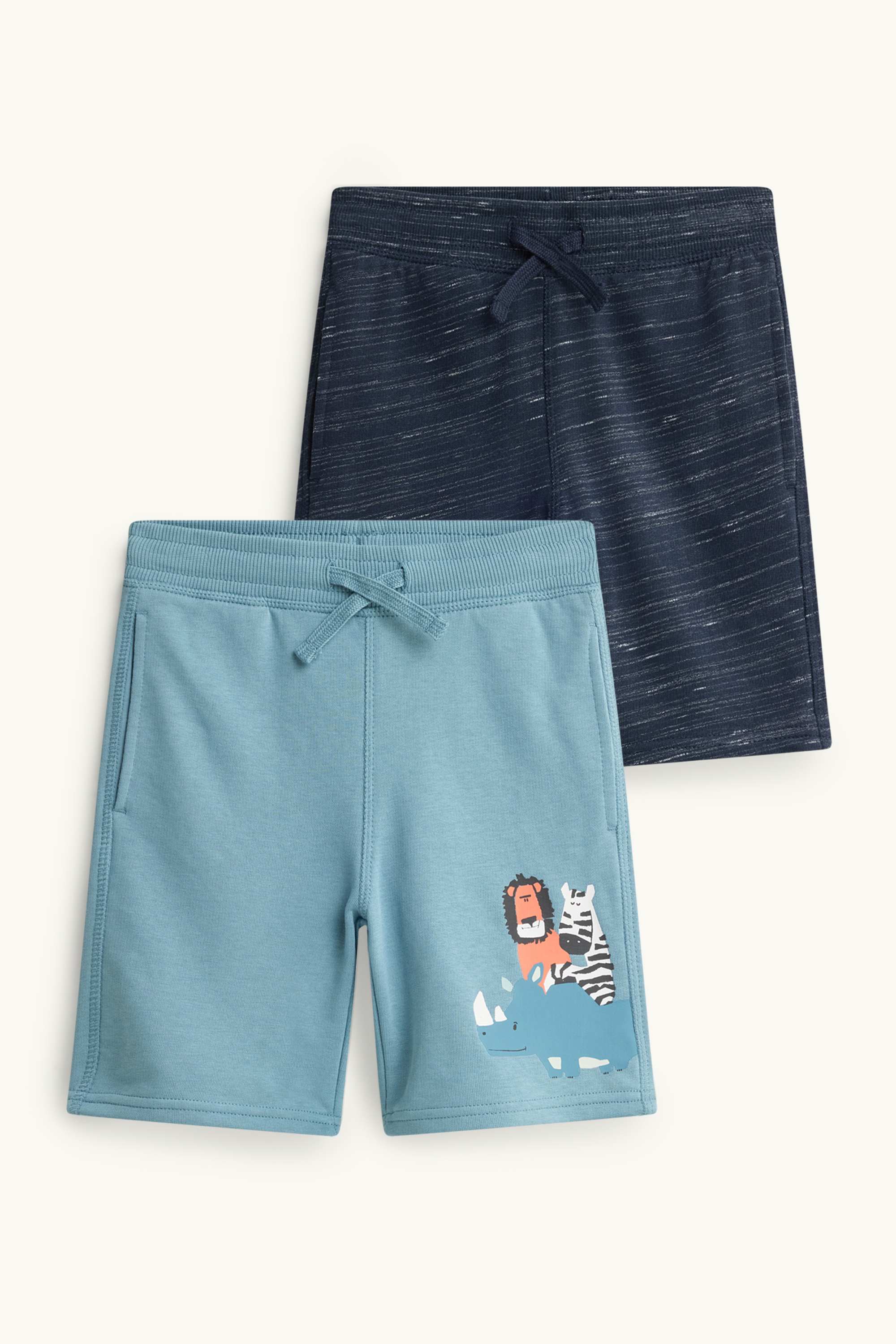 Multipack of 2 - animals - sweat shorts blue / light blue