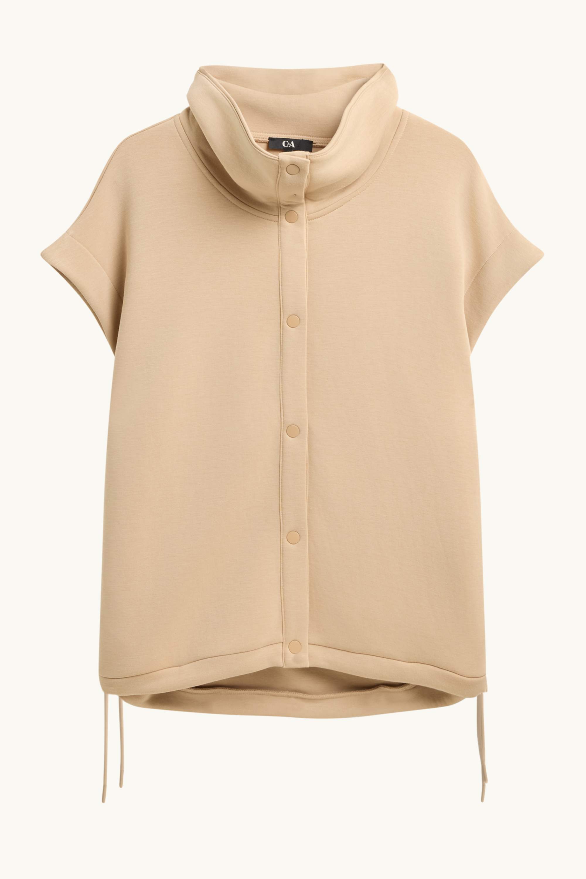 Sweat gilet beige