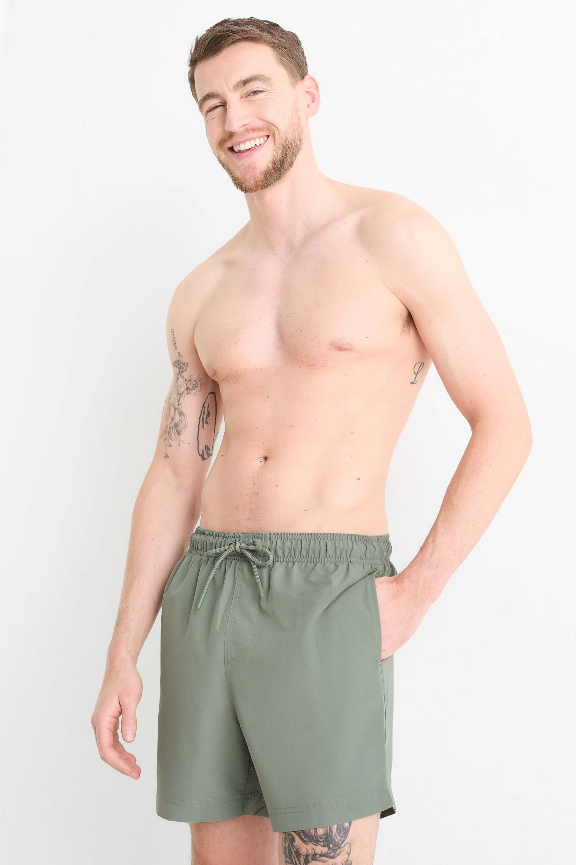 Swim shorts green
