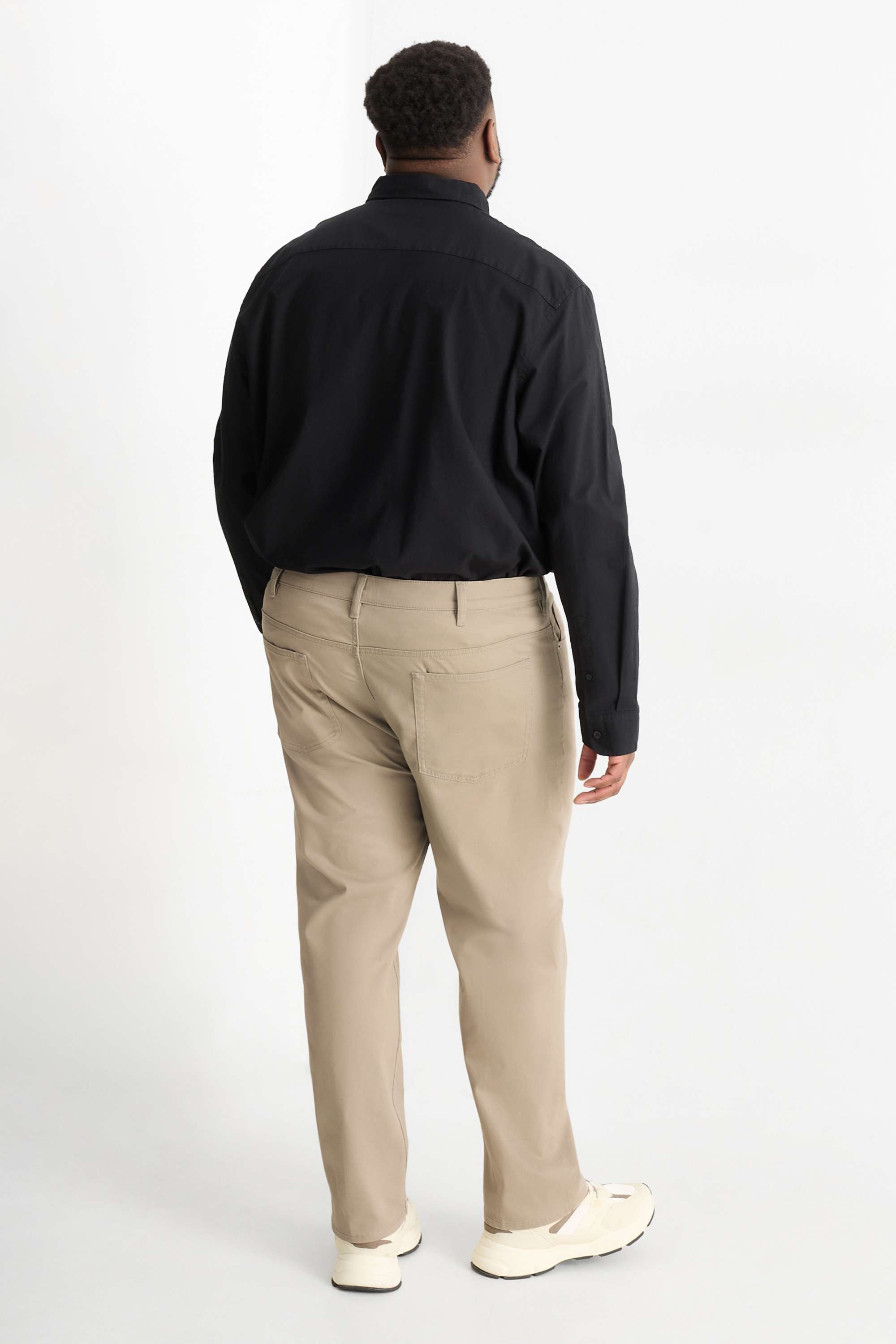 Trousers - regular fit taupe