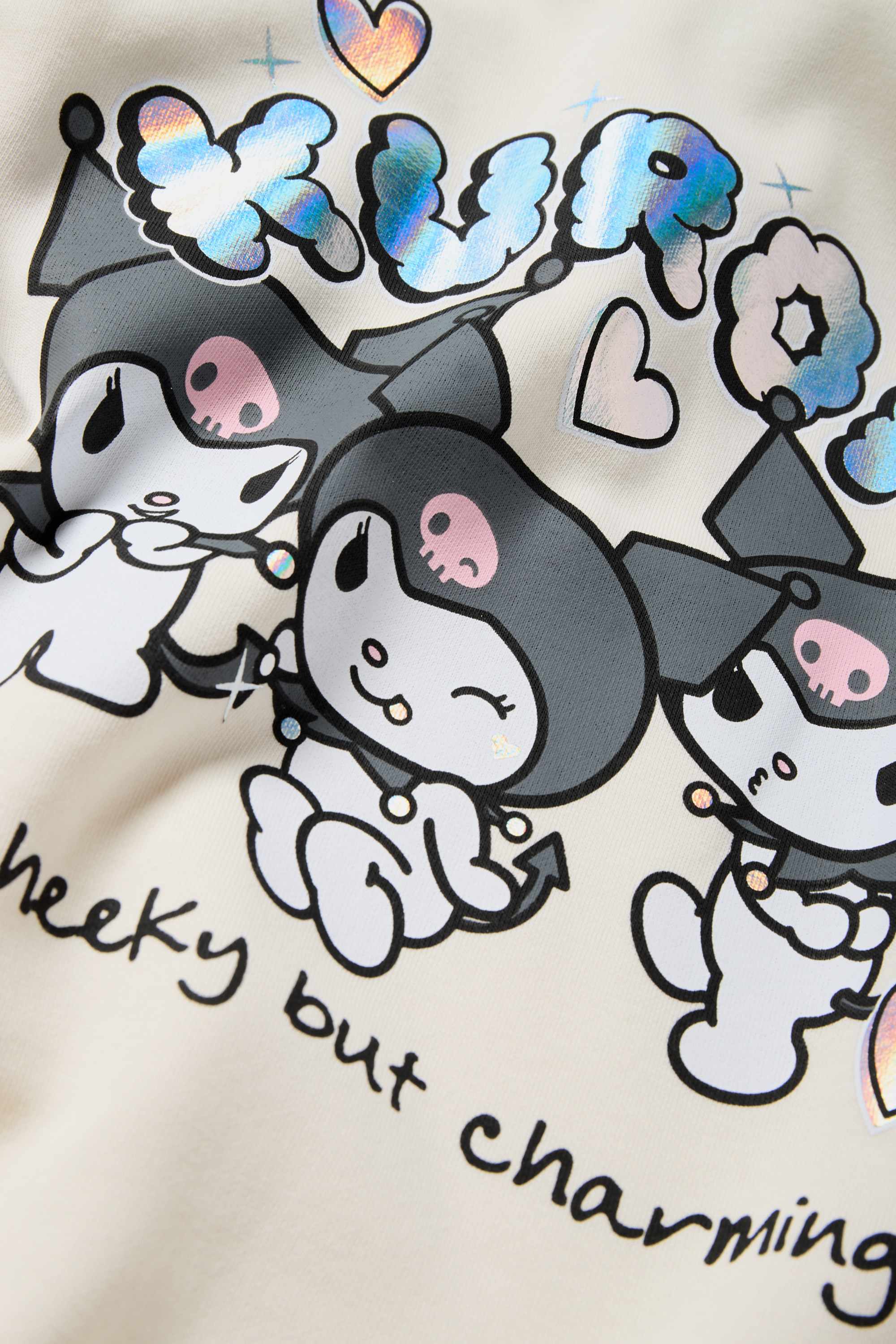 Kuromi - hoodie cremewhite