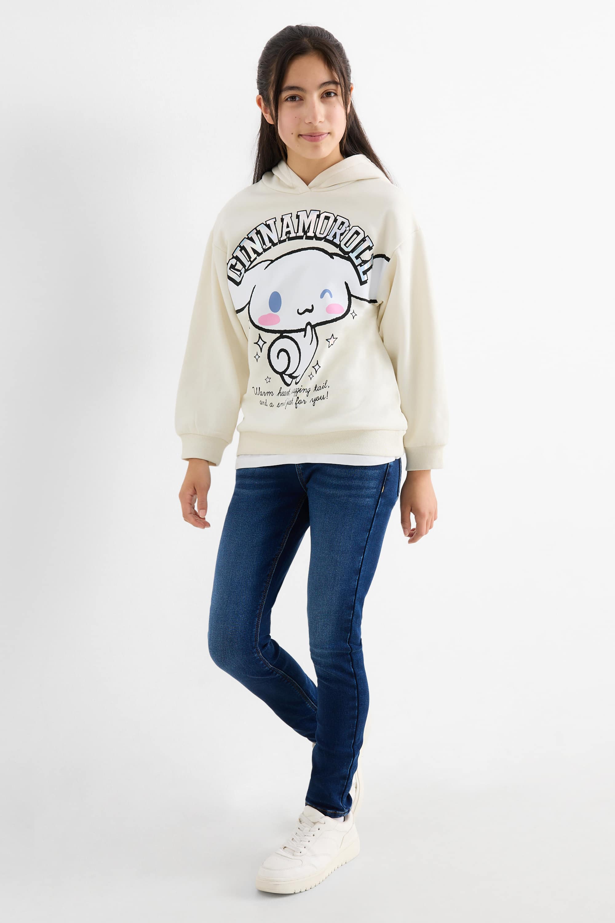 Cinnamoroll - hoodie cremewhite