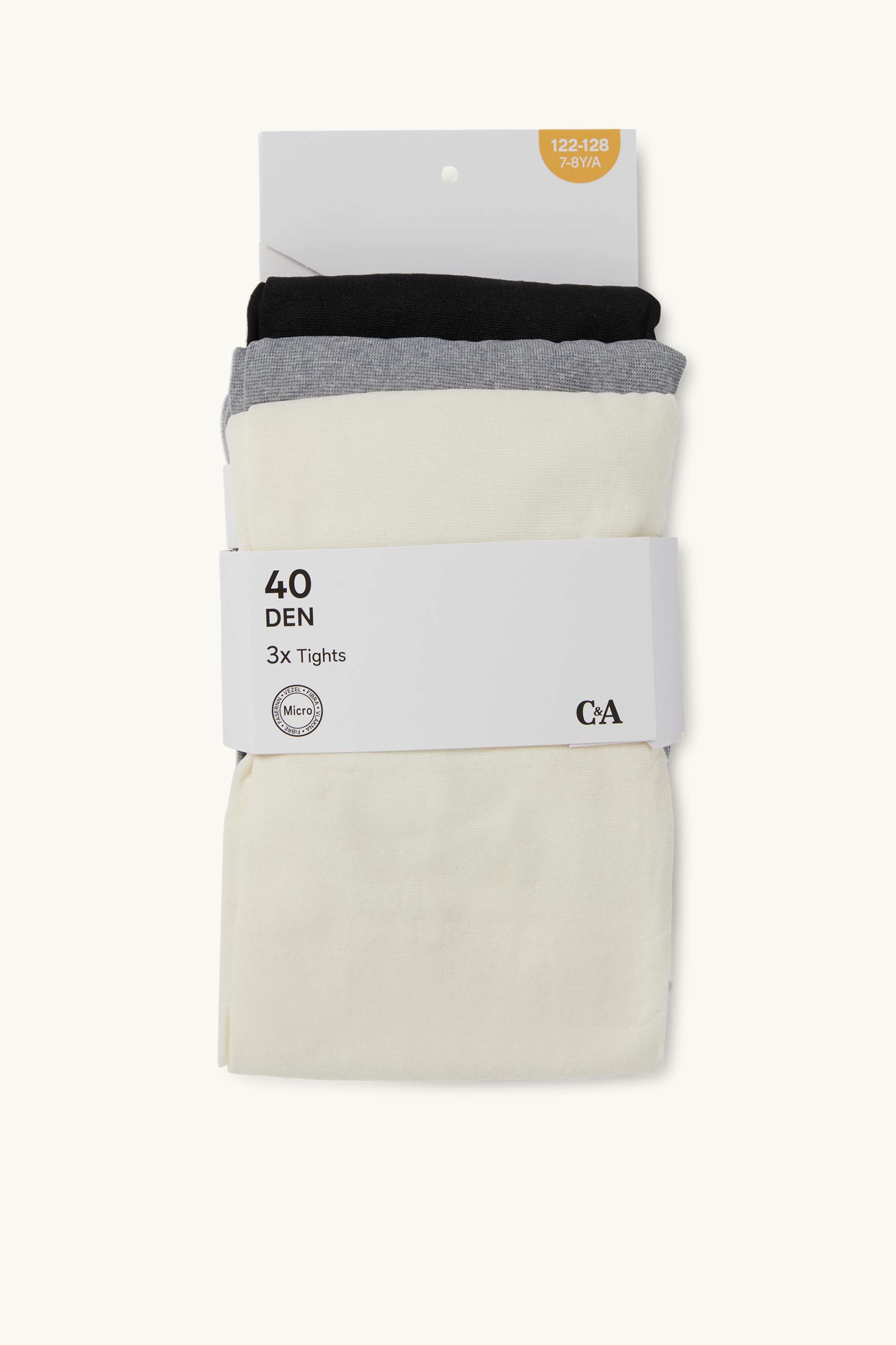 Multipack of 3 - sheer tights - 40 denier cremewhite