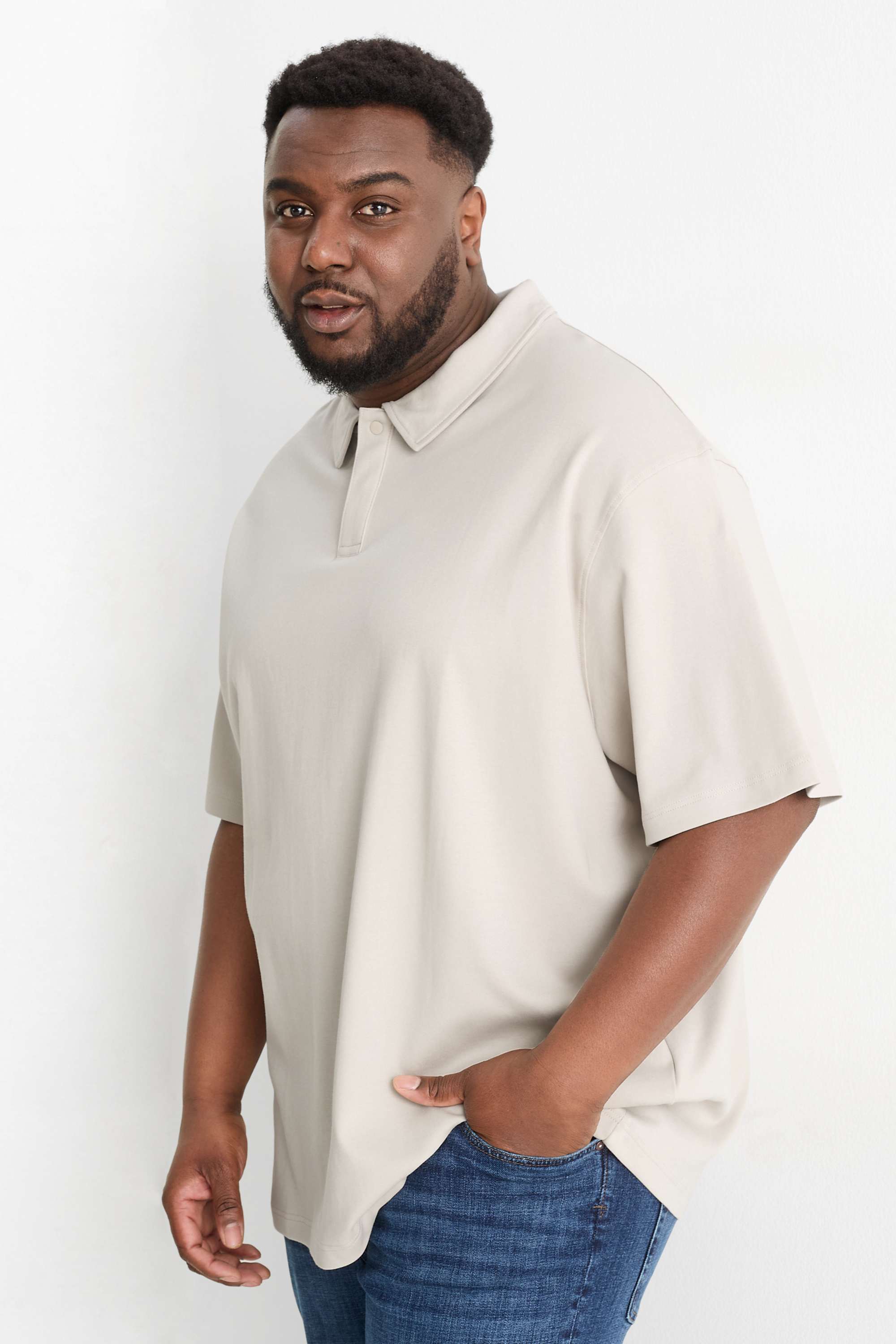 Polo shirt - regular fit beige