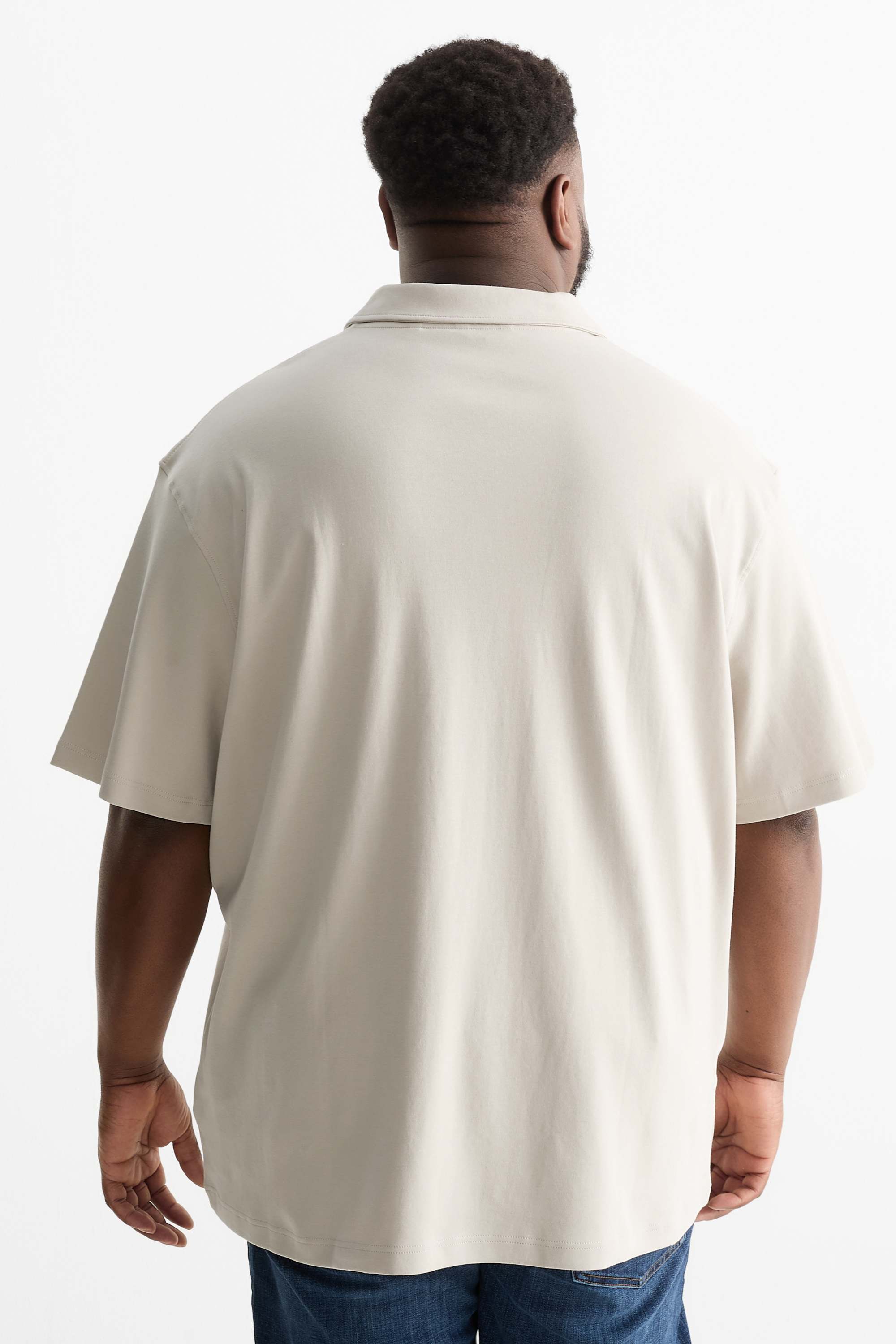 Polo shirt - regular fit beige